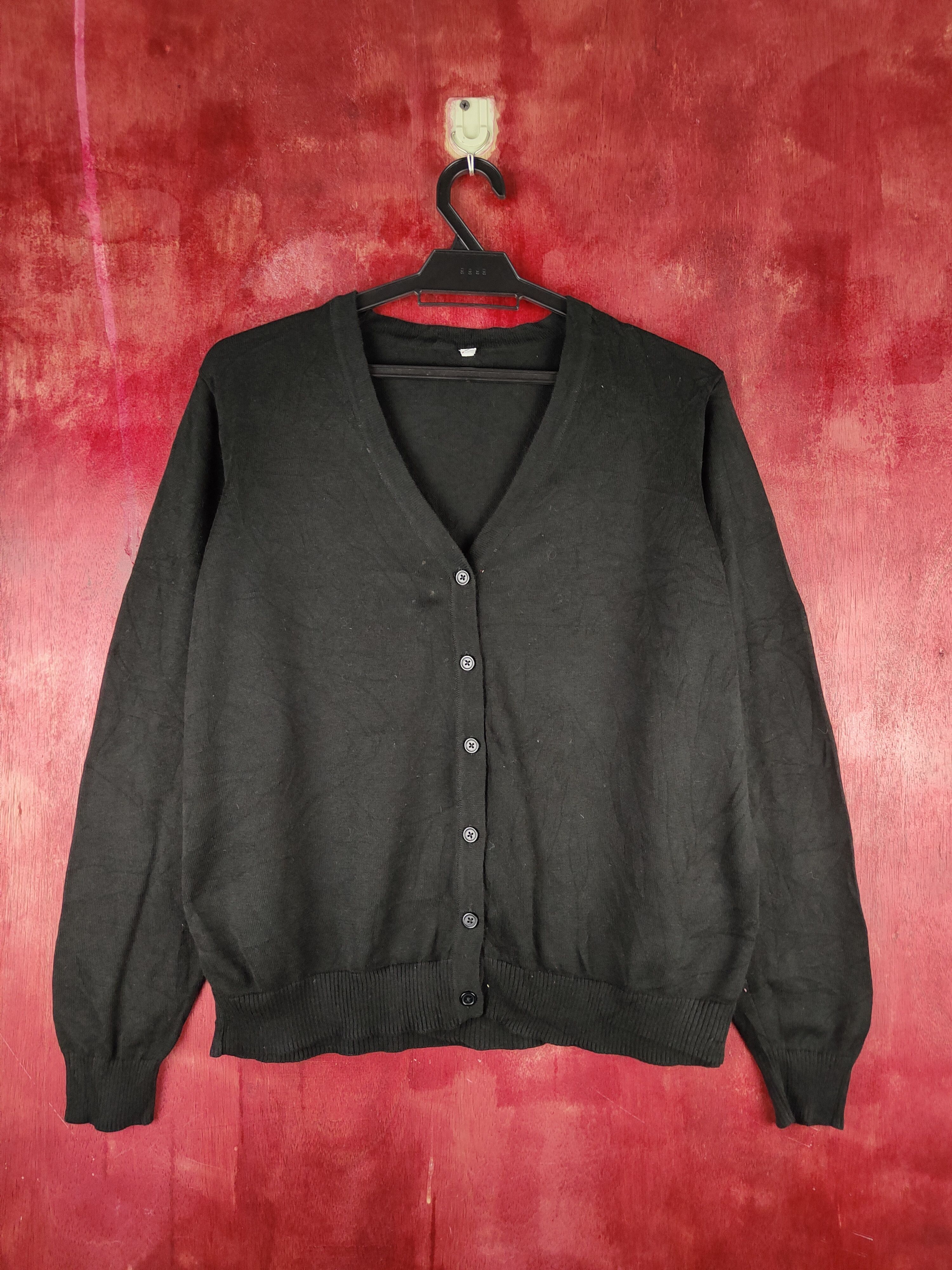 Japanese Brand Japanese Brand Black Knitwear Cardigan #S1176 Size L / US 10 / IT 46 - 1 Thumbnail