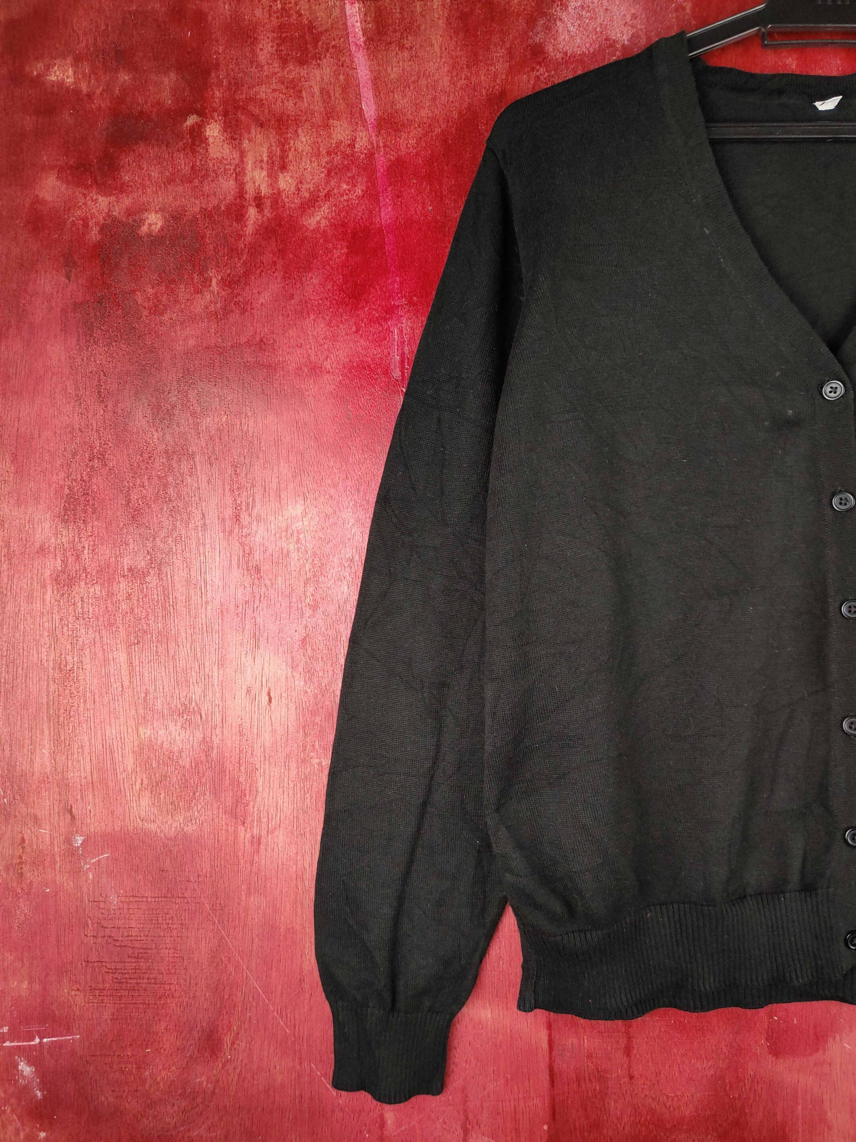 Japanese Brand Japanese Brand Black Knitwear Cardigan #S1176 Size L / US 10 / IT 46 - 3 Thumbnail