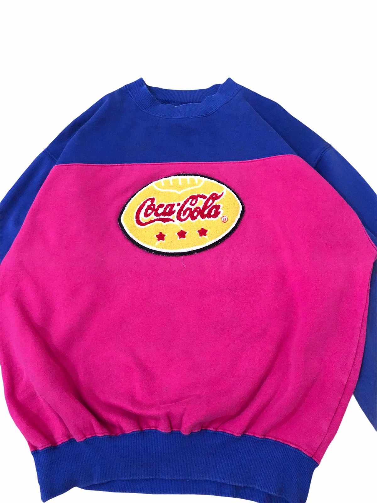 Coca Cola × Vintage Vintage 90s Coca Cola Two Tone Sweatshirt Size US S / EU 44-46 / 1 - 3 Thumbnail