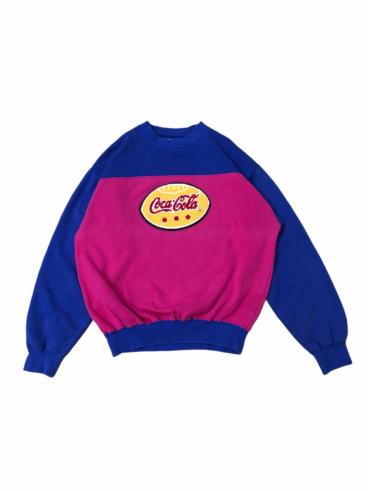 Coca Cola × Vintage Vintage 90s Coca Cola Two Tone Sweatshirt Size US S / EU 44-46 / 1 - 1 Thumbnail