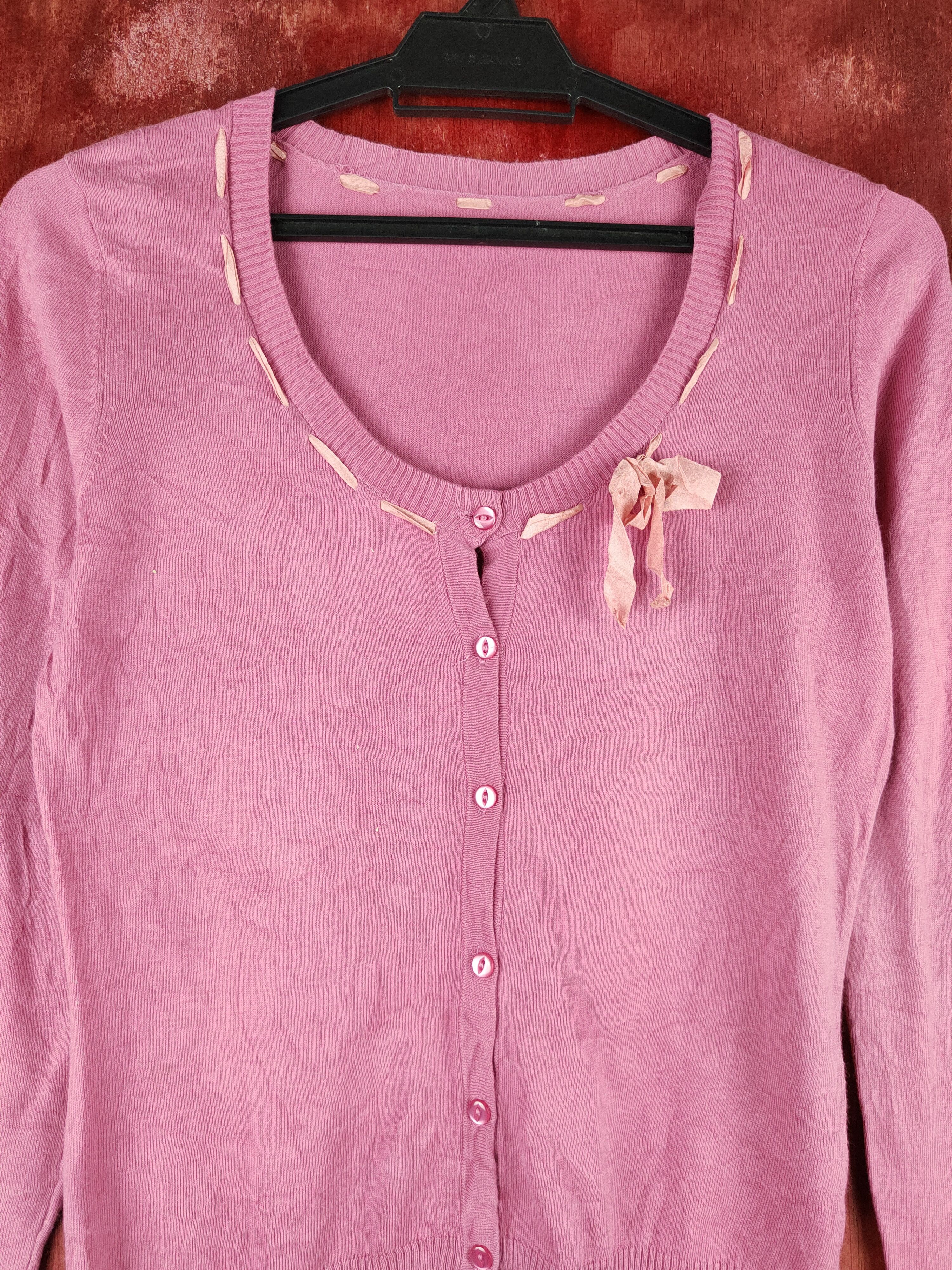Japanese Brand Jill Stuart Rose Pink Knitwear Cardigan #S1175 Size S / US 4 / IT 40 - 2 Thumbnail