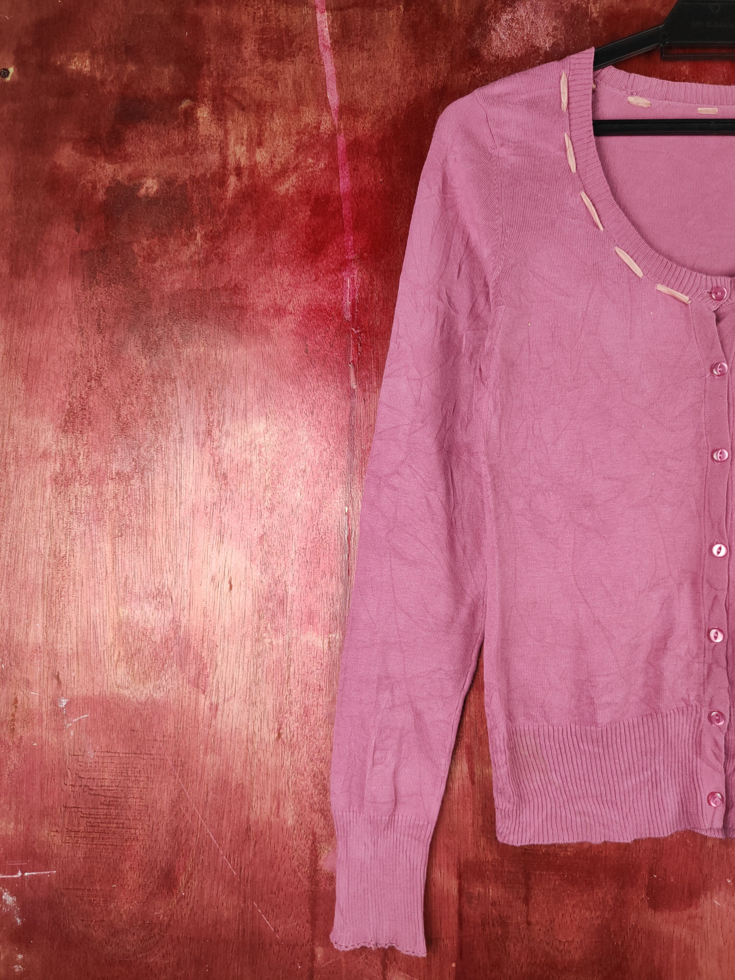 Japanese Brand Jill Stuart Rose Pink Knitwear Cardigan #S1175 Size S / US 4 / IT 40 - 3 Thumbnail