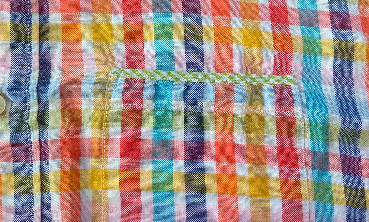 Pretty Green × Vintage Pretty Green Short Sleeve Linen Cotton Check Shirt Size US M / EU 48-50 / 2 - 3 Thumbnail
