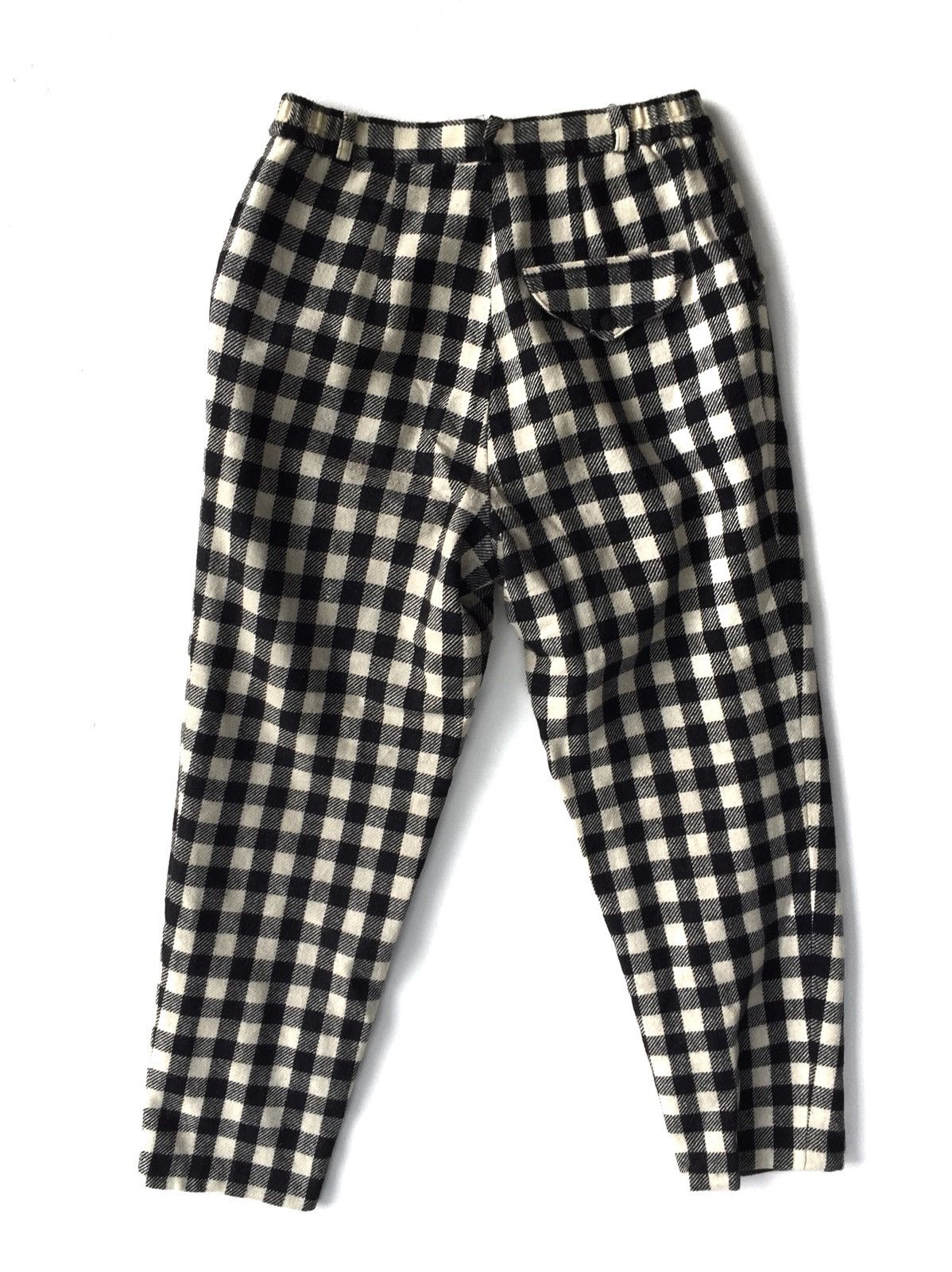 Vintage Vintage Wool Checkered Plaid Trousers Pants Size US 26 / EU 42 - 2 Thumbnail