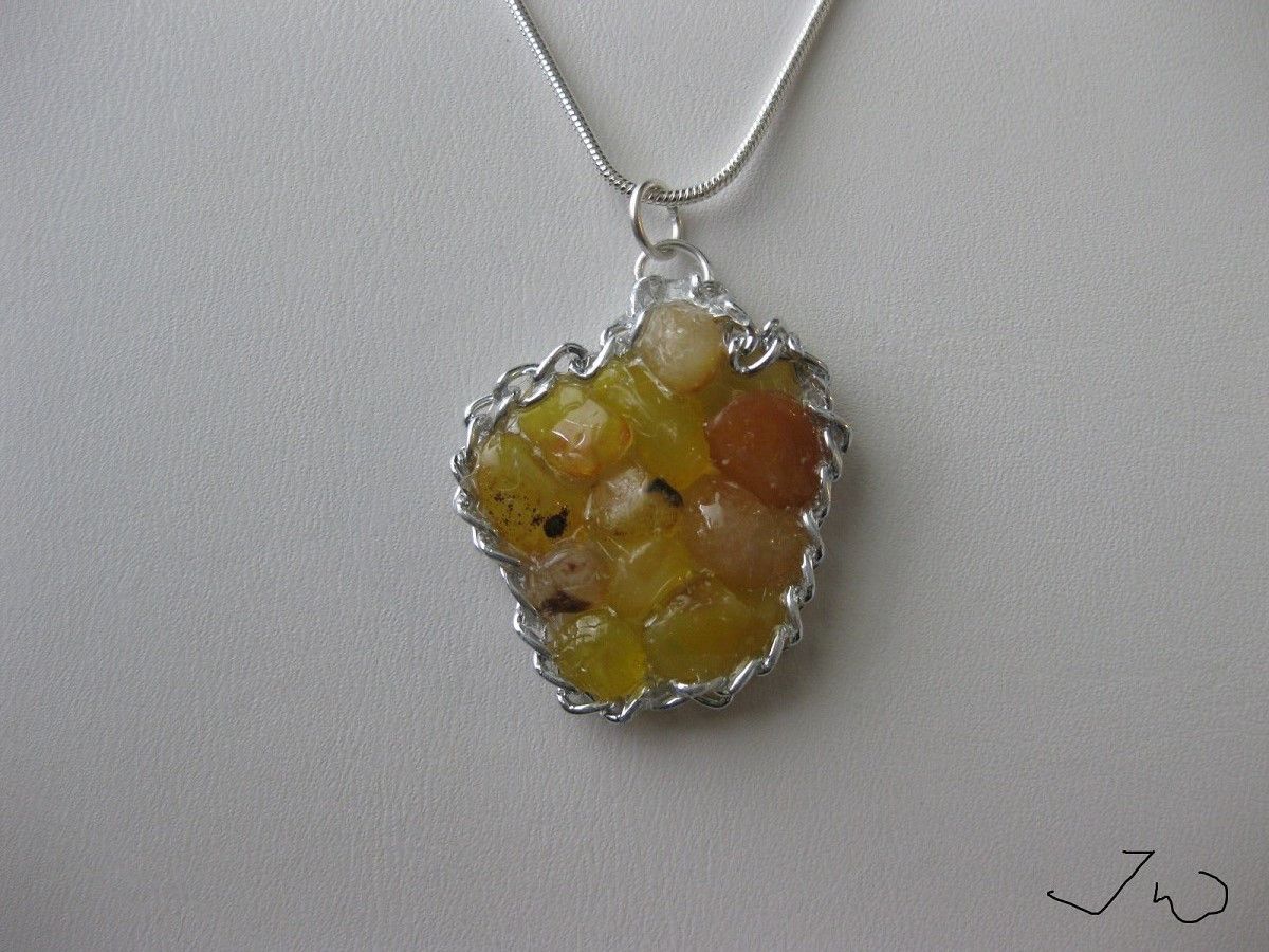 Handmade Yellow Agate Necklace Size ONE SIZE - 3 Thumbnail