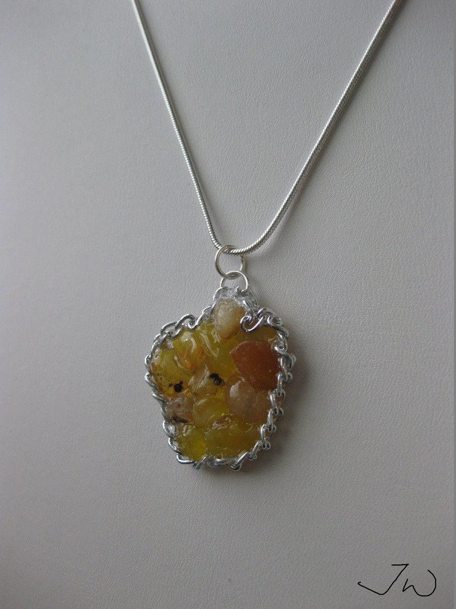 Handmade Yellow Agate Necklace Size ONE SIZE - 2 Thumbnail
