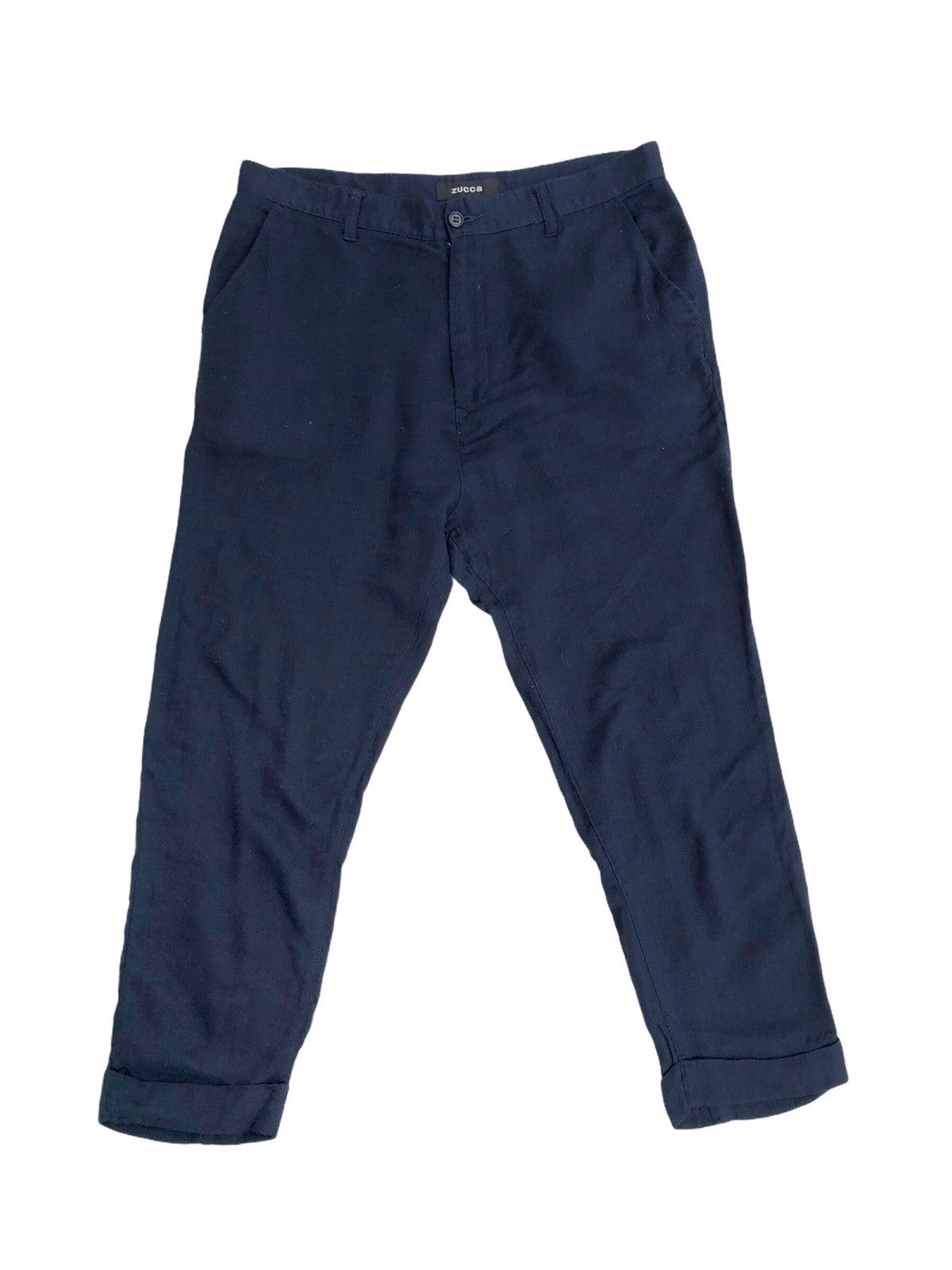 image of Cabane De Zucca Zucca Japan Light Casual Navy Pants, Men's (Size 26)