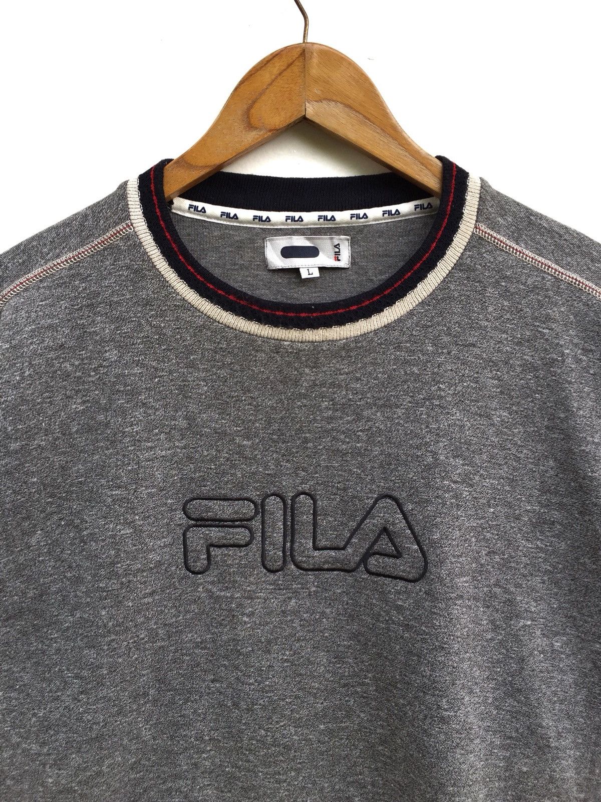 Fila vintage Fila Spell Out Logo Sweatshirt Size US L / EU 52-54 / 3 - 3 Thumbnail
