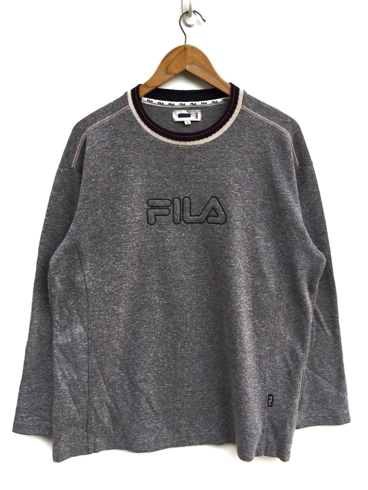 Fila vintage Fila Spell Out Logo Sweatshirt Size US L / EU 52-54 / 3 - 1 Thumbnail