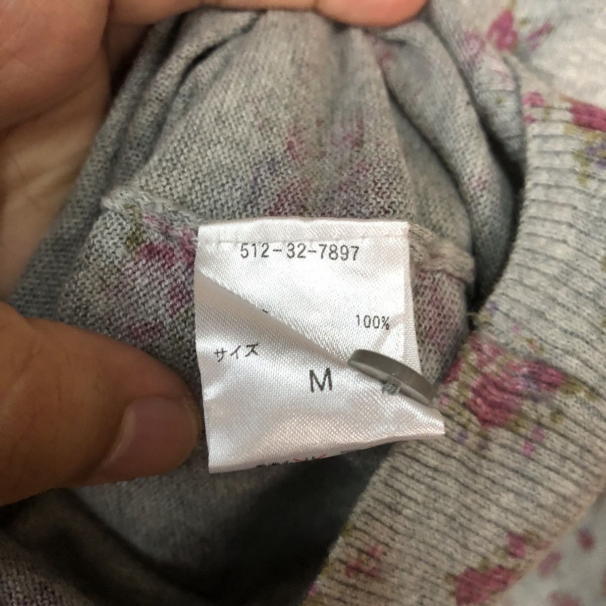 Homespun Knitwear Comdout fullprint Basic Grey Cardigan Knitwear #7296 Size S / US 4 / IT 40 - 9 Thumbnail
