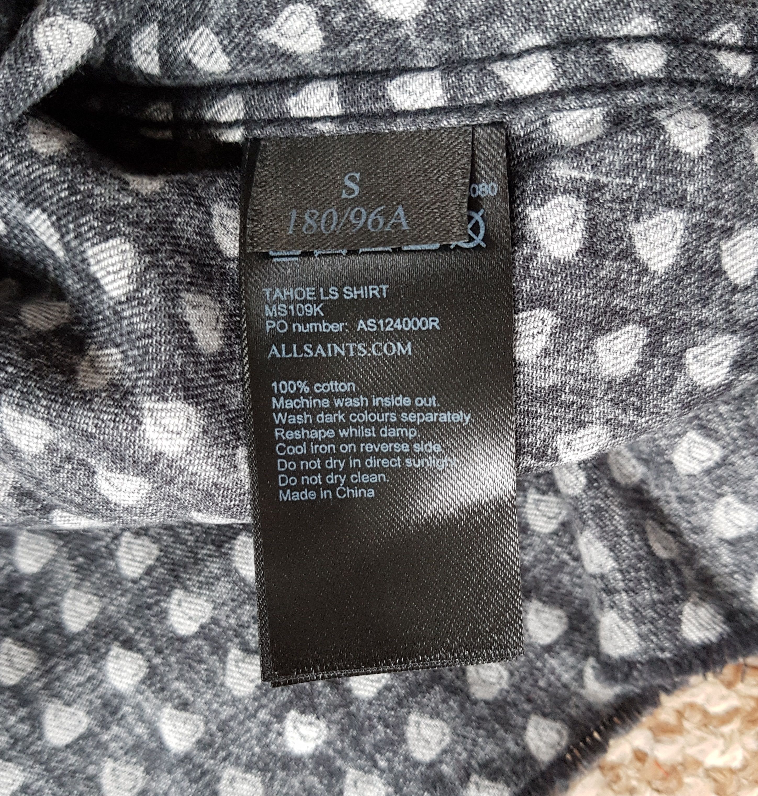 Allsaints ALLSAINTS Tahoe Long Sleeve Shirt Size US S / EU 44-46 / 1 - 8 Thumbnail