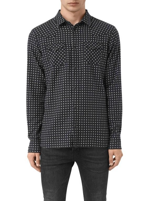 Allsaints ALLSAINTS Tahoe Long Sleeve Shirt Size US S / EU 44-46 / 1 - 1 Thumbnail