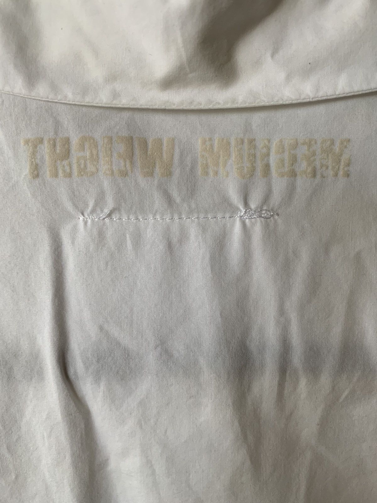 Maison Margiela MAISON MARGIELA WHITE LONG SLEEVE MEDIUM WEIGHT SHIRT Size US S / EU 44-46 / 1 - 3 Thumbnail