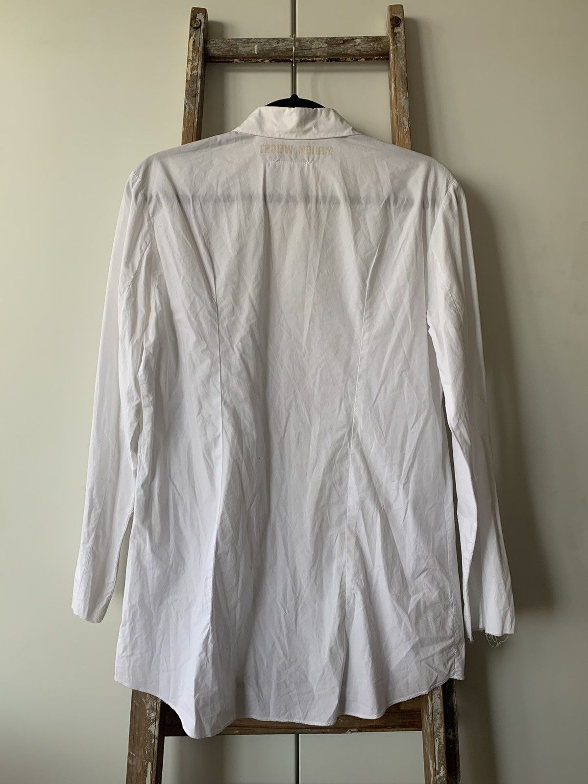 Maison Margiela MAISON MARGIELA WHITE LONG SLEEVE MEDIUM WEIGHT SHIRT Size US S / EU 44-46 / 1 - 2 Thumbnail