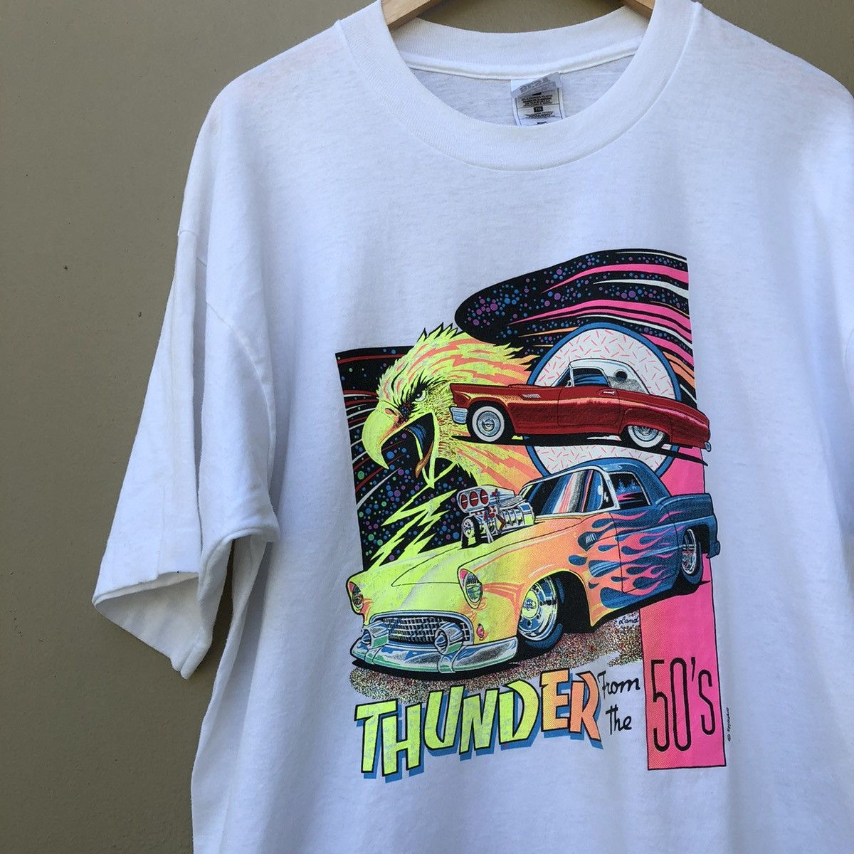 Vintage Vintage car 90s t shirt Size US XL / EU 56 / 4 - 2 Thumbnail