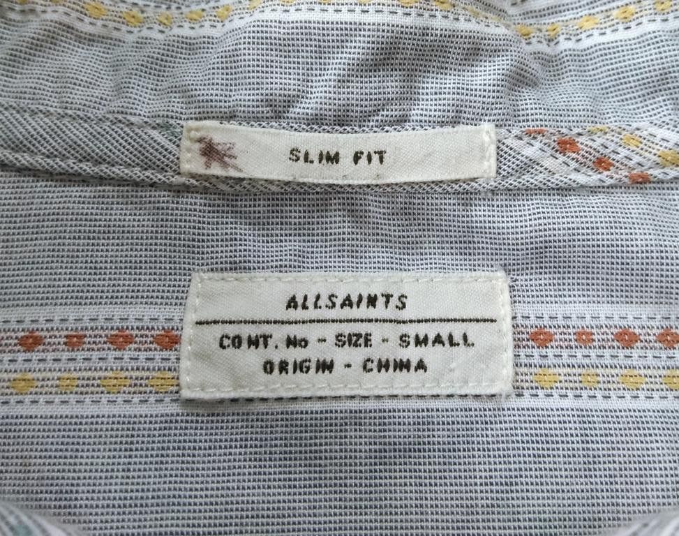 Allsaints ALLSAINTS Malo Long Sleeve Shirt slim fit Size US S / EU 44-46 / 1 - 3 Thumbnail