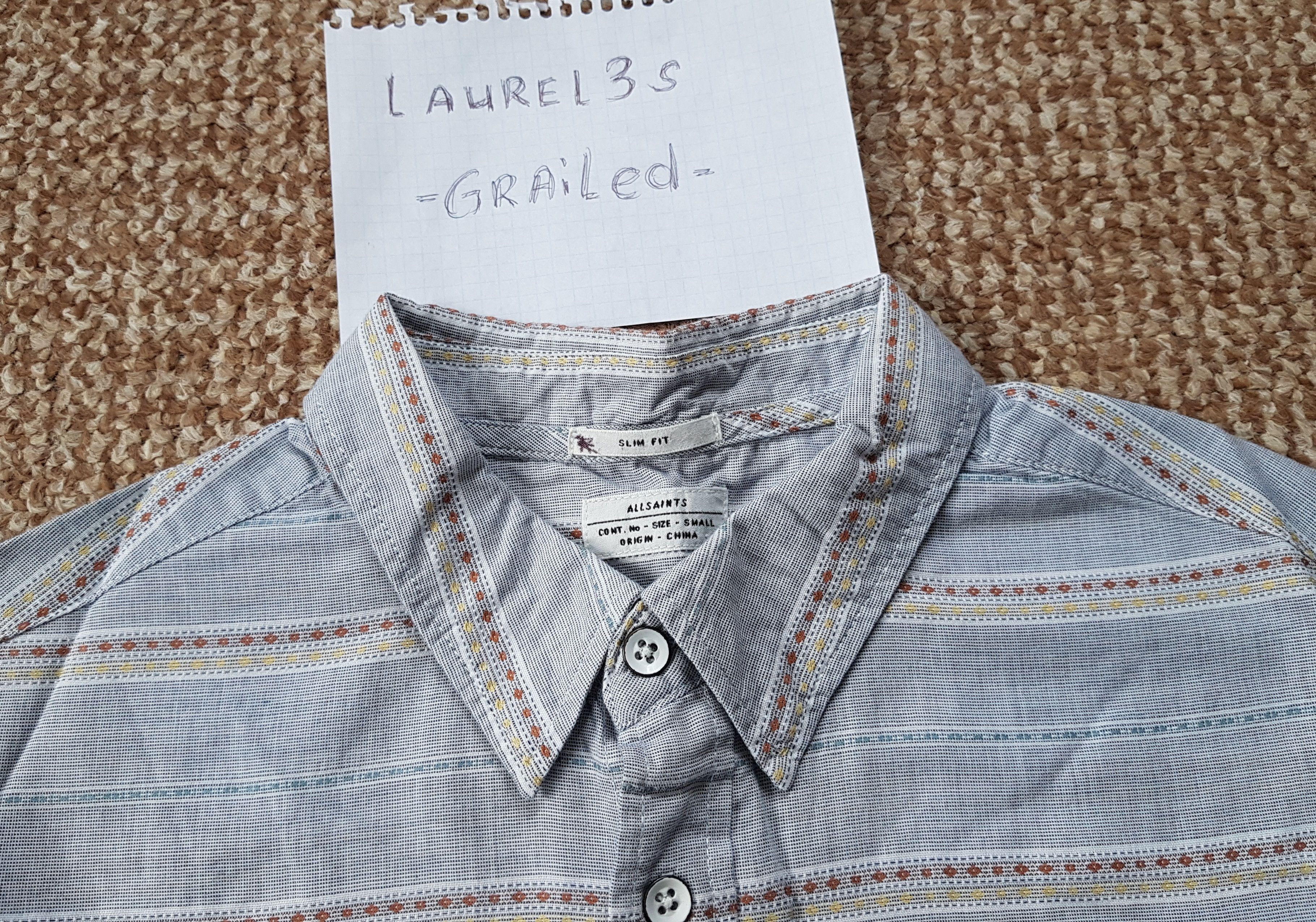 Allsaints ALLSAINTS Malo Long Sleeve Shirt slim fit Size US S / EU 44-46 / 1 - 2 Thumbnail