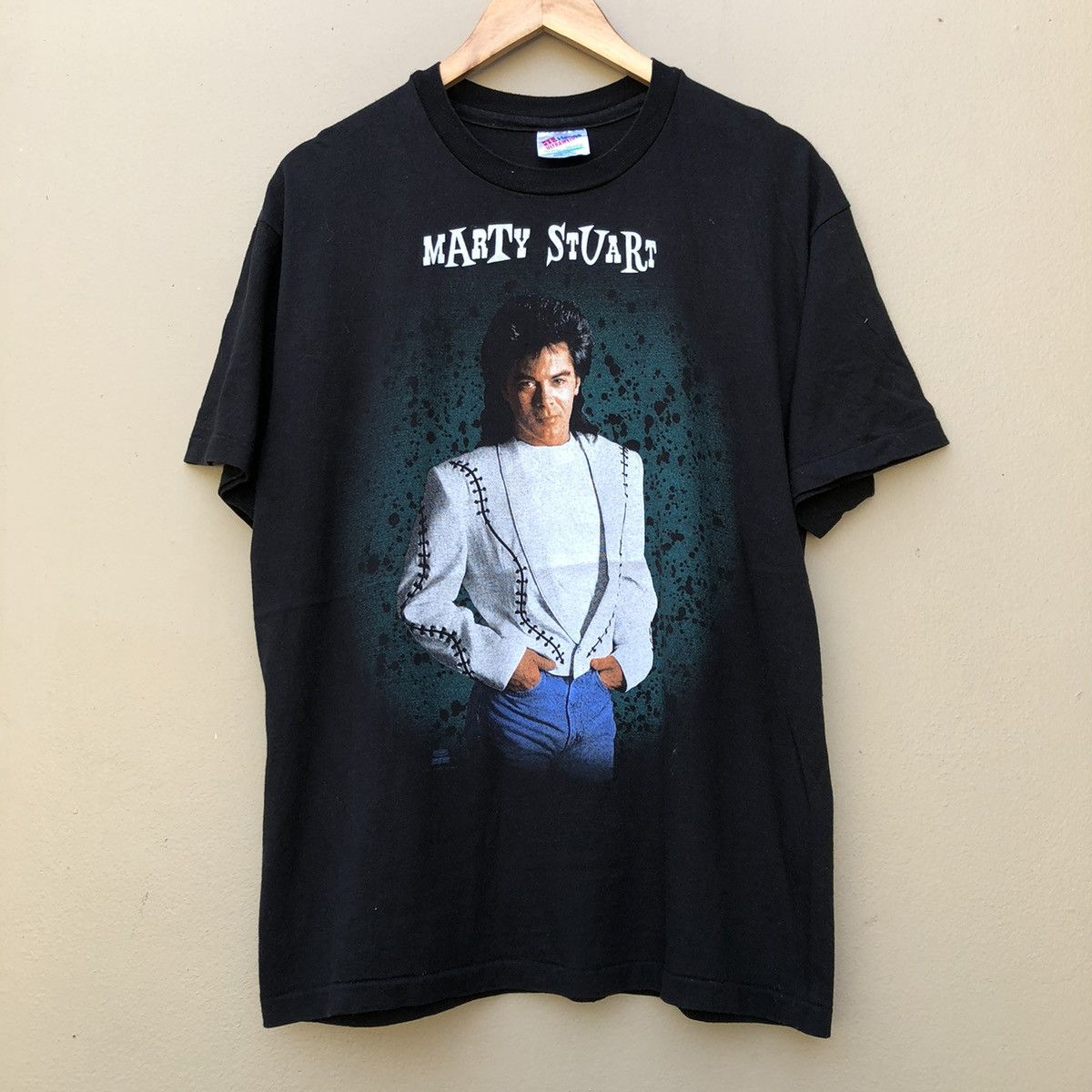 Band Tees × Vintage Vintage marty stuart 90s tee Size US L / EU 52-54 / 3 - 1 Thumbnail