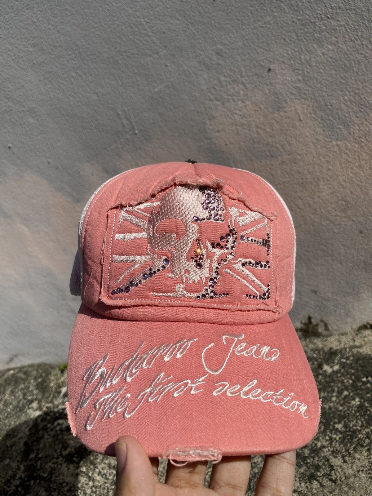 Japanese Brand Buckaroo Jeans Ripoff Chrome Hearts Pink Trucker Cap Size ONE SIZE - 2 Thumbnail
