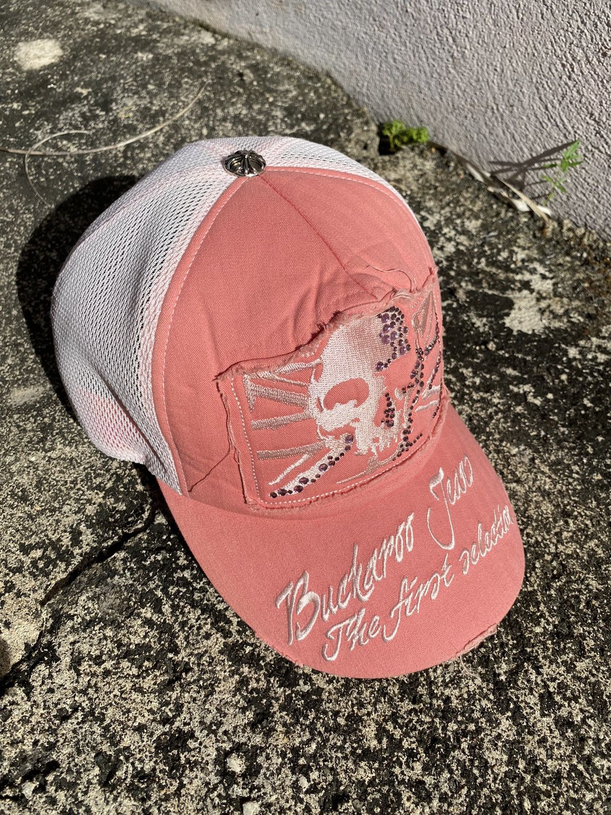Japanese Brand Buckaroo Jeans Ripoff Chrome Hearts Pink Trucker Cap Size ONE SIZE - 12 Thumbnail