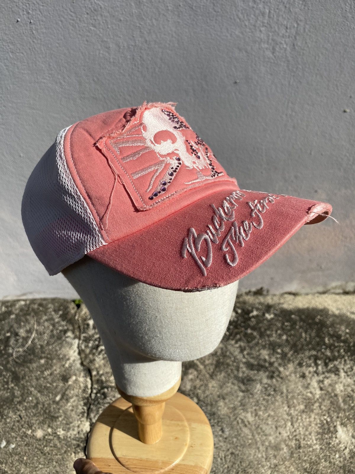 Japanese Brand Buckaroo Jeans Ripoff Chrome Hearts Pink Trucker Cap Size ONE SIZE - 14 Thumbnail