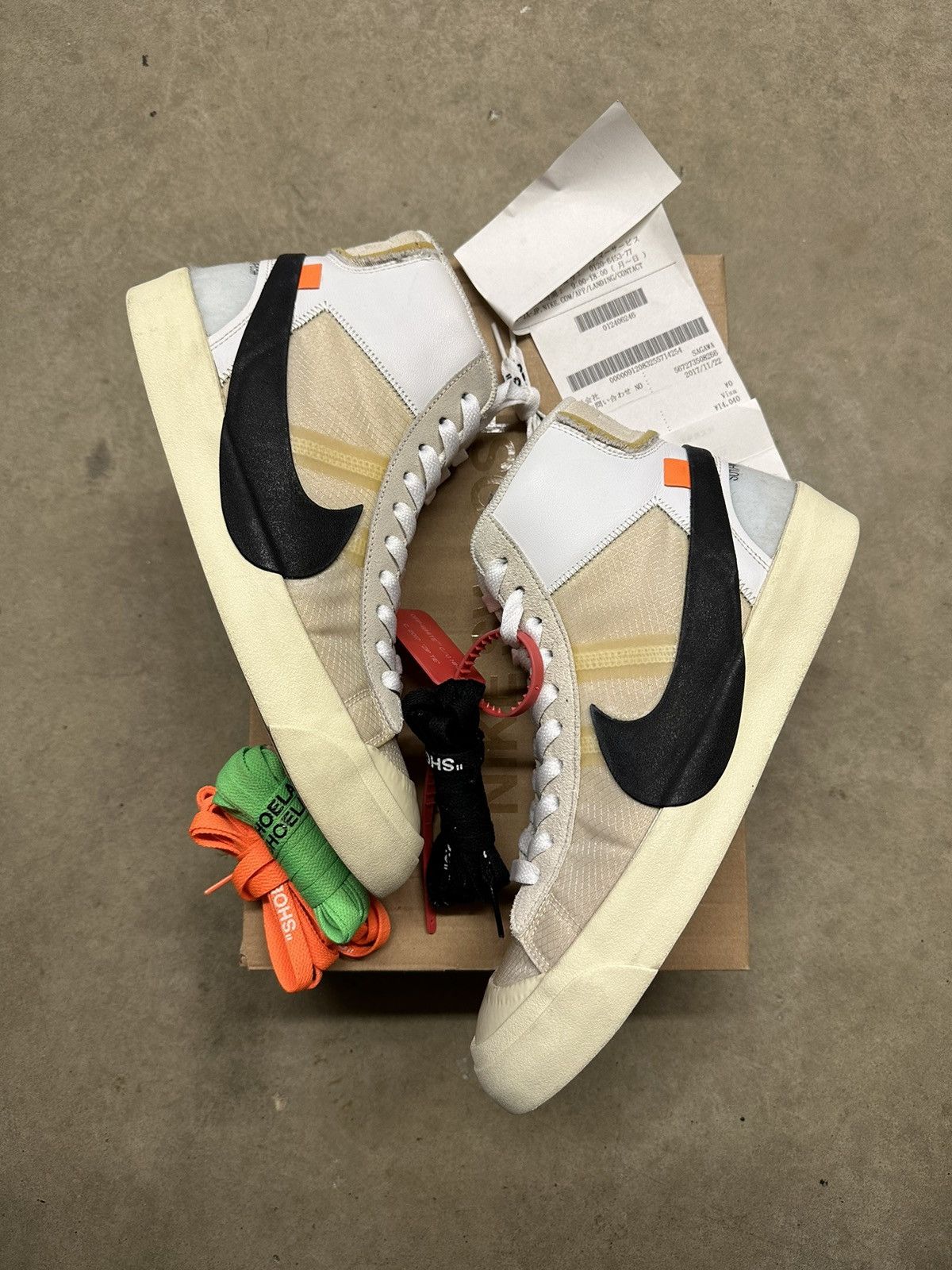 Pre-owned Nike X Off White Blazer The 10 Shoes In White