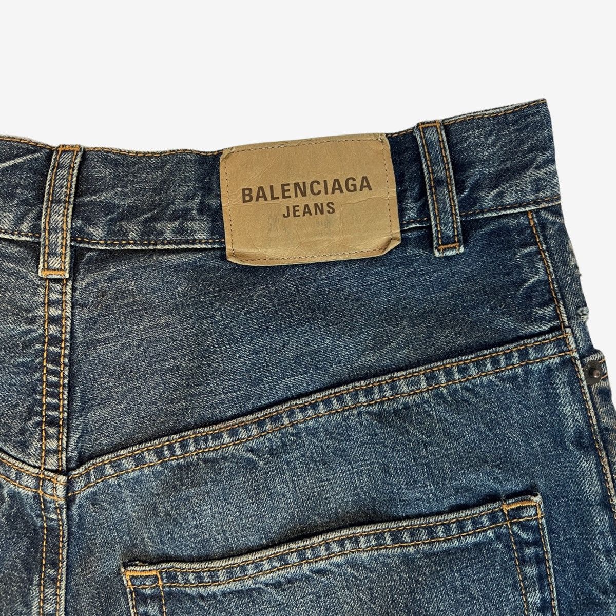Balenciaga *1260MSRP* Balenciaga Denim Shorts JORTS Sz. L Size US 36 / EU 52 - 6 Thumbnail