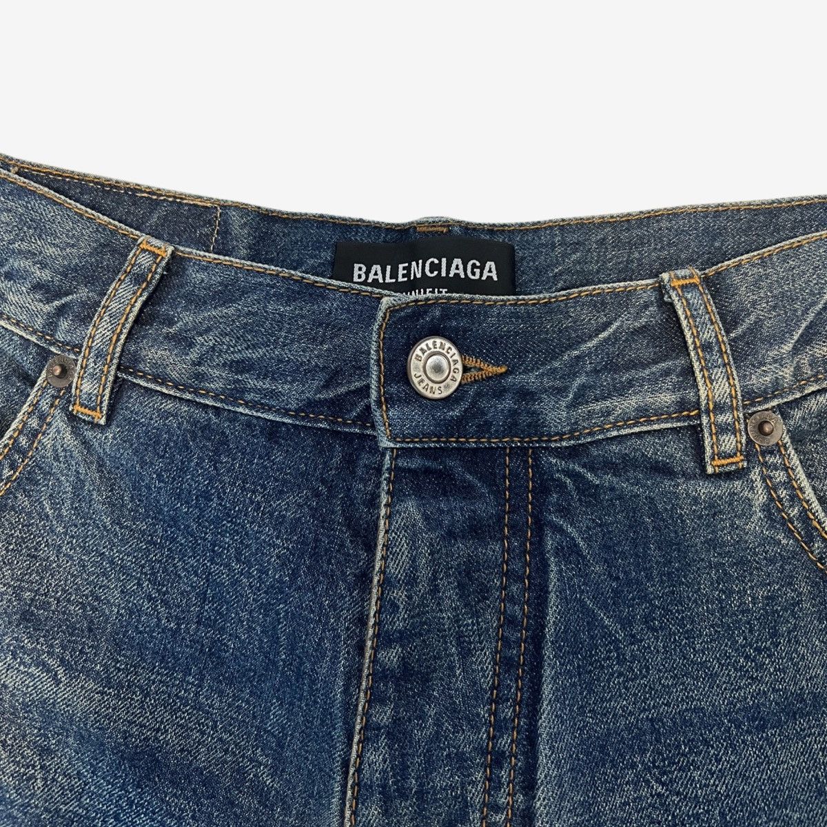 Balenciaga *1260MSRP* Balenciaga Denim Shorts JORTS Sz. L Size US 36 / EU 52 - 7 Thumbnail