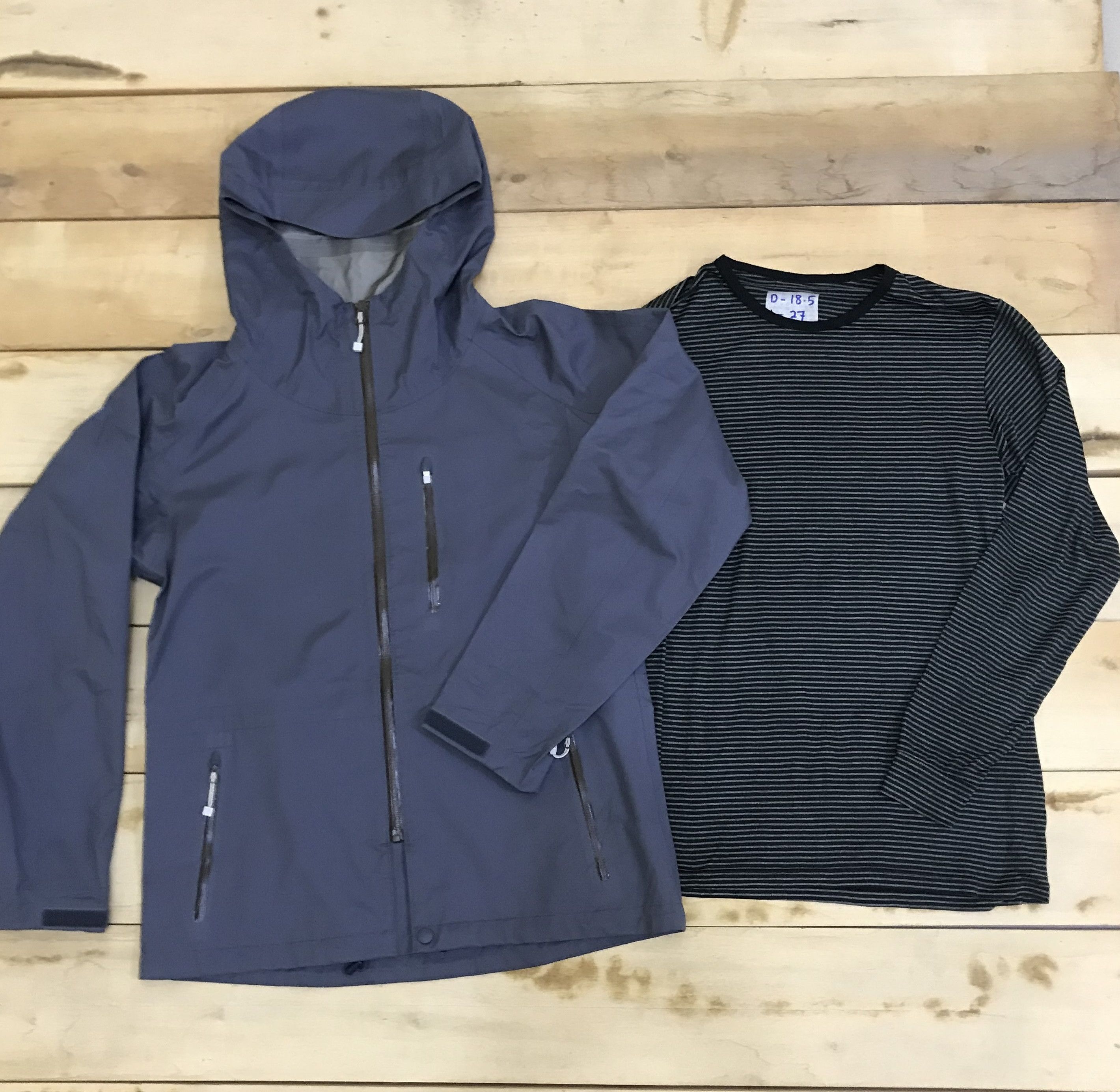 Japanese Brand × Uniqlo Z318 COMBO UNIQLO TECHWEAR RAIN JACKET AND LONGSLEEVE TEE Size US M / EU 48-50 / 2 - 1 Thumbnail