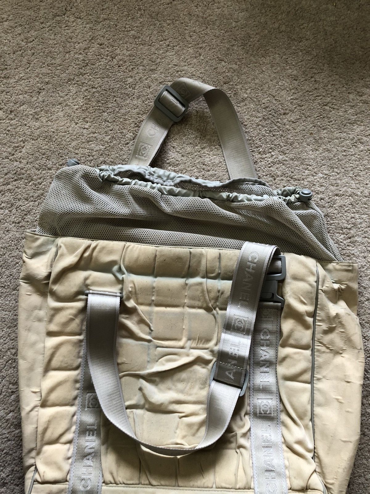 Chanel 1990s Chanel Sport CC Logo Quilted Tote Bag Size ONE SIZE - 8 Thumbnail