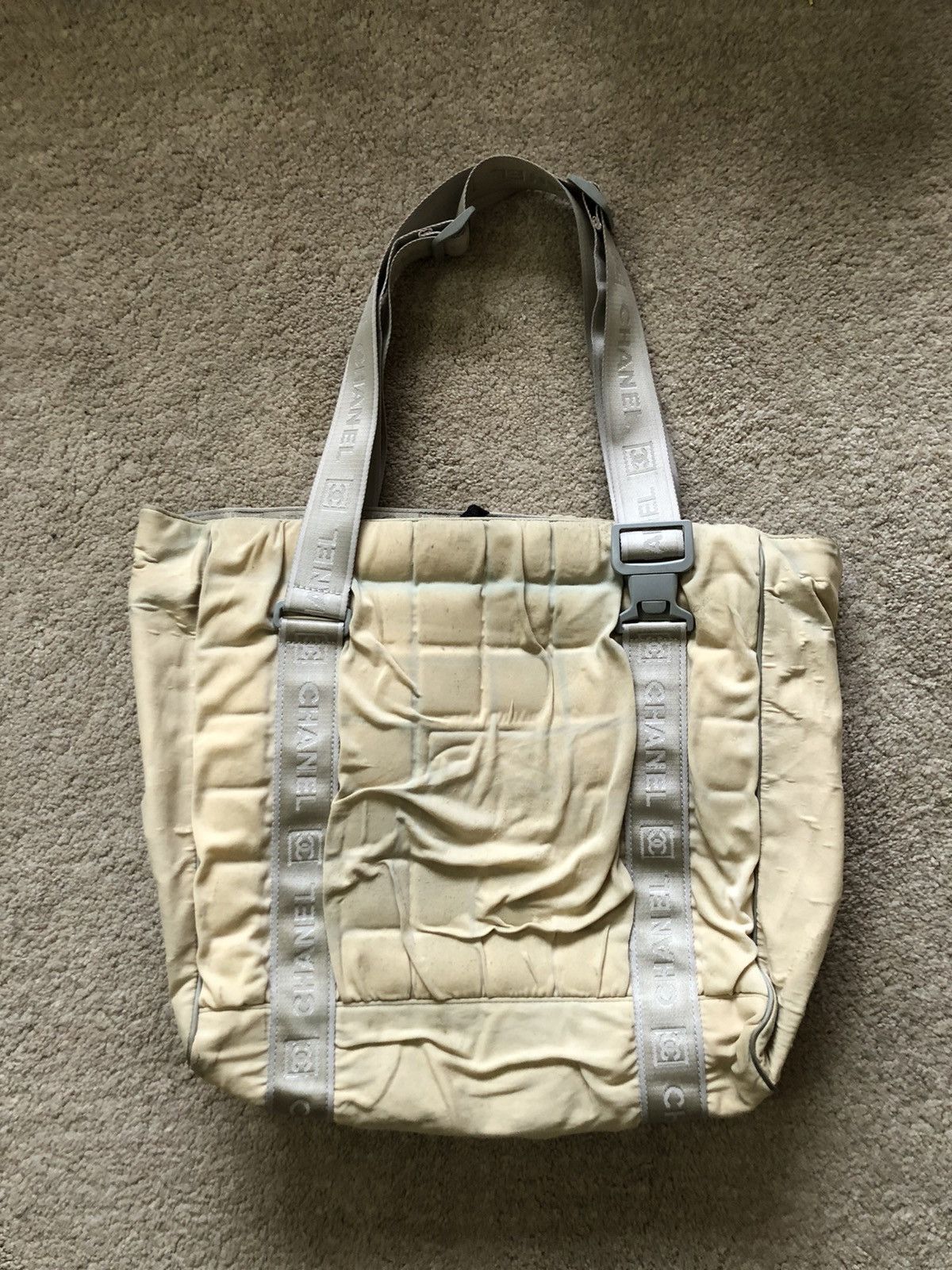 Chanel 1990s Chanel Sport CC Logo Quilted Tote Bag Size ONE SIZE - 1 Thumbnail
