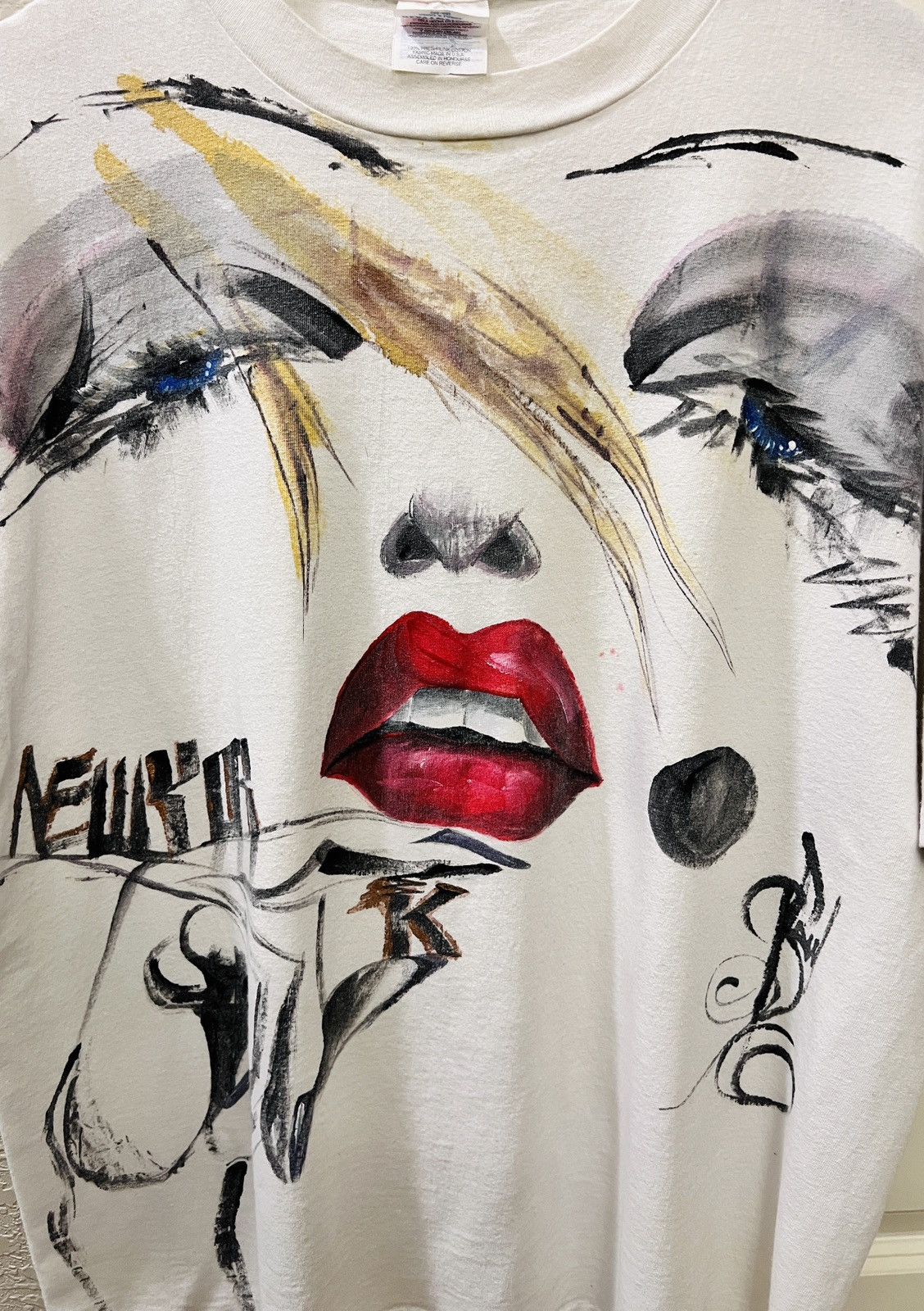 Vintage 90s New York Art Shirt - XL