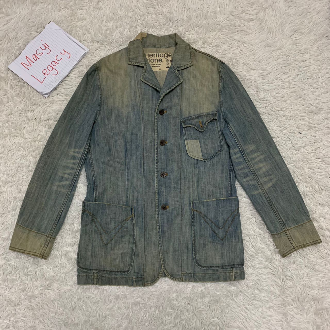 Other Heritage stone distressed patches design denim jacket Size US M / EU 48-50 / 2 - 1 Thumbnail
