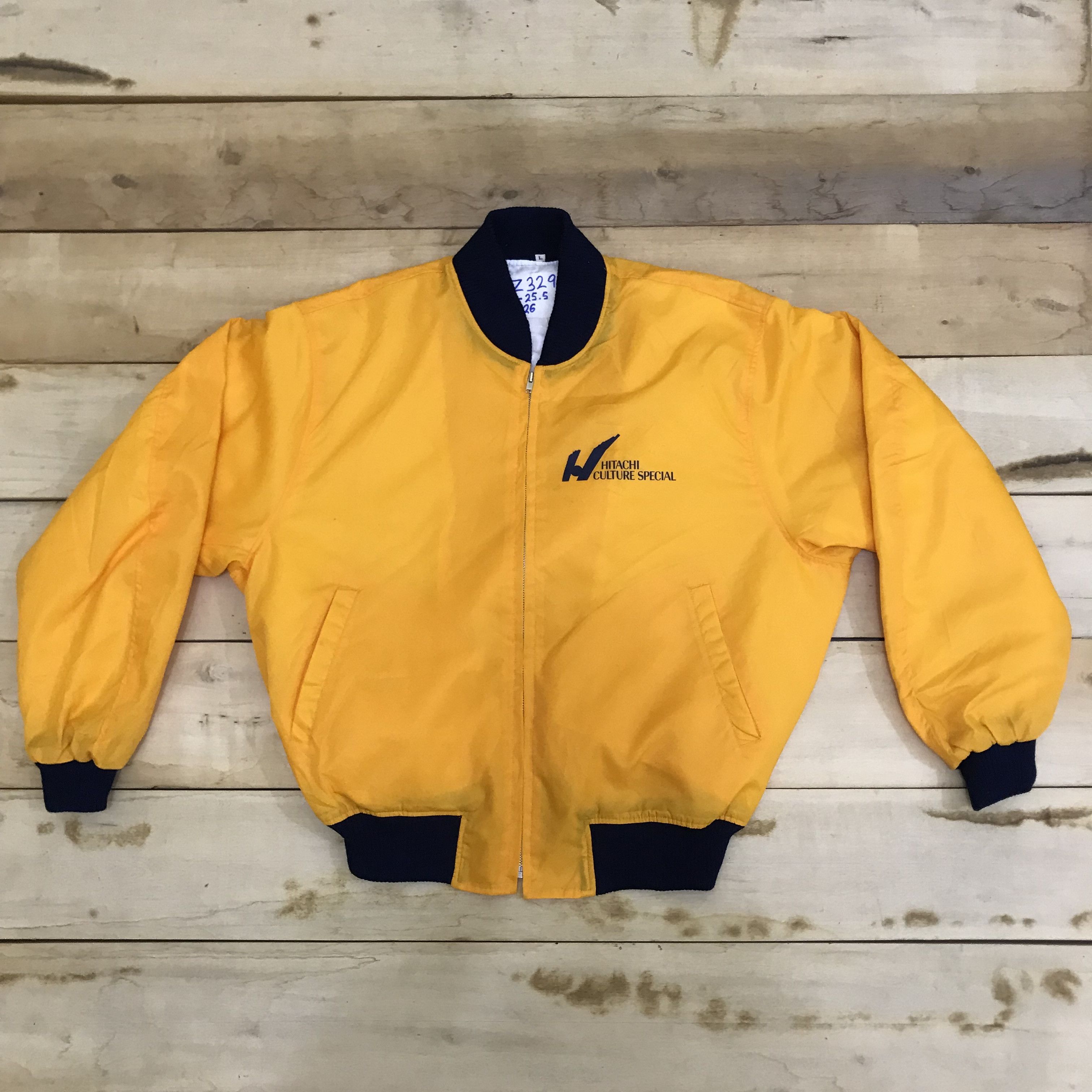 Band Tees × Vintage Z329 VTG KITARO TOUR 89 HITACHI CULTURE VARSITY JACKET Size US L / EU 52-54 / 3 - 3 Thumbnail