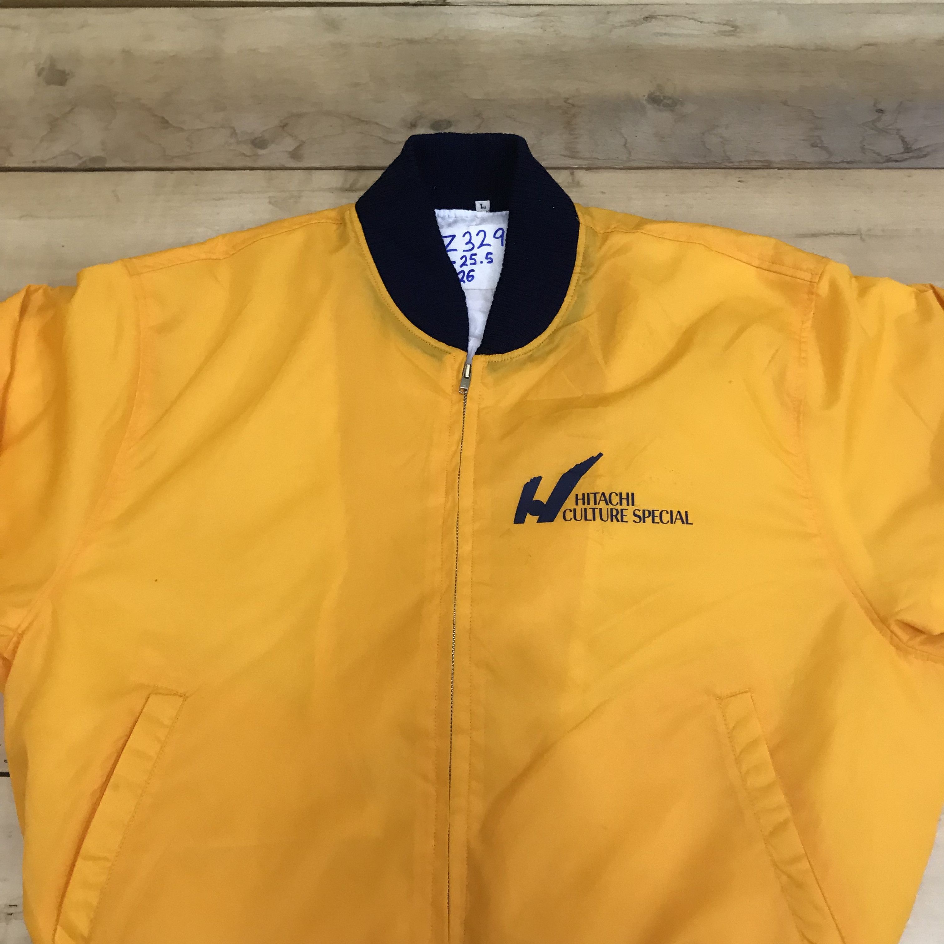Band Tees × Vintage Z329 VTG KITARO TOUR 89 HITACHI CULTURE VARSITY JACKET Size US L / EU 52-54 / 3 - 4 Thumbnail