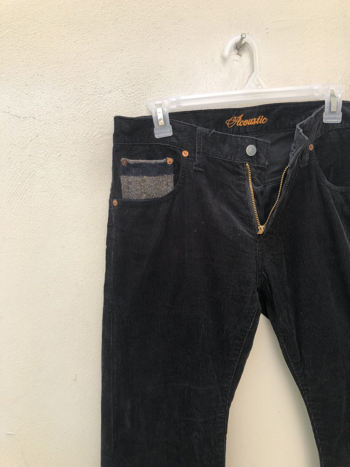 Vintage Acoustic Made in Japan Corduroy Pant Black Size US 31 - 17 Thumbnail