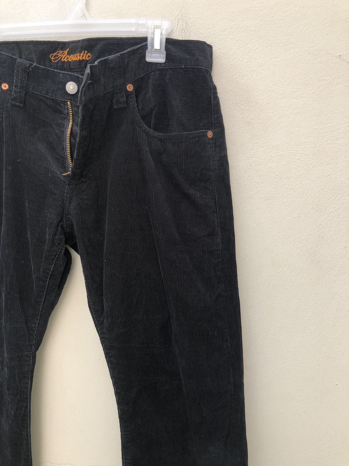 Vintage Acoustic Made in Japan Corduroy Pant Black Size US 31 - 19 Thumbnail