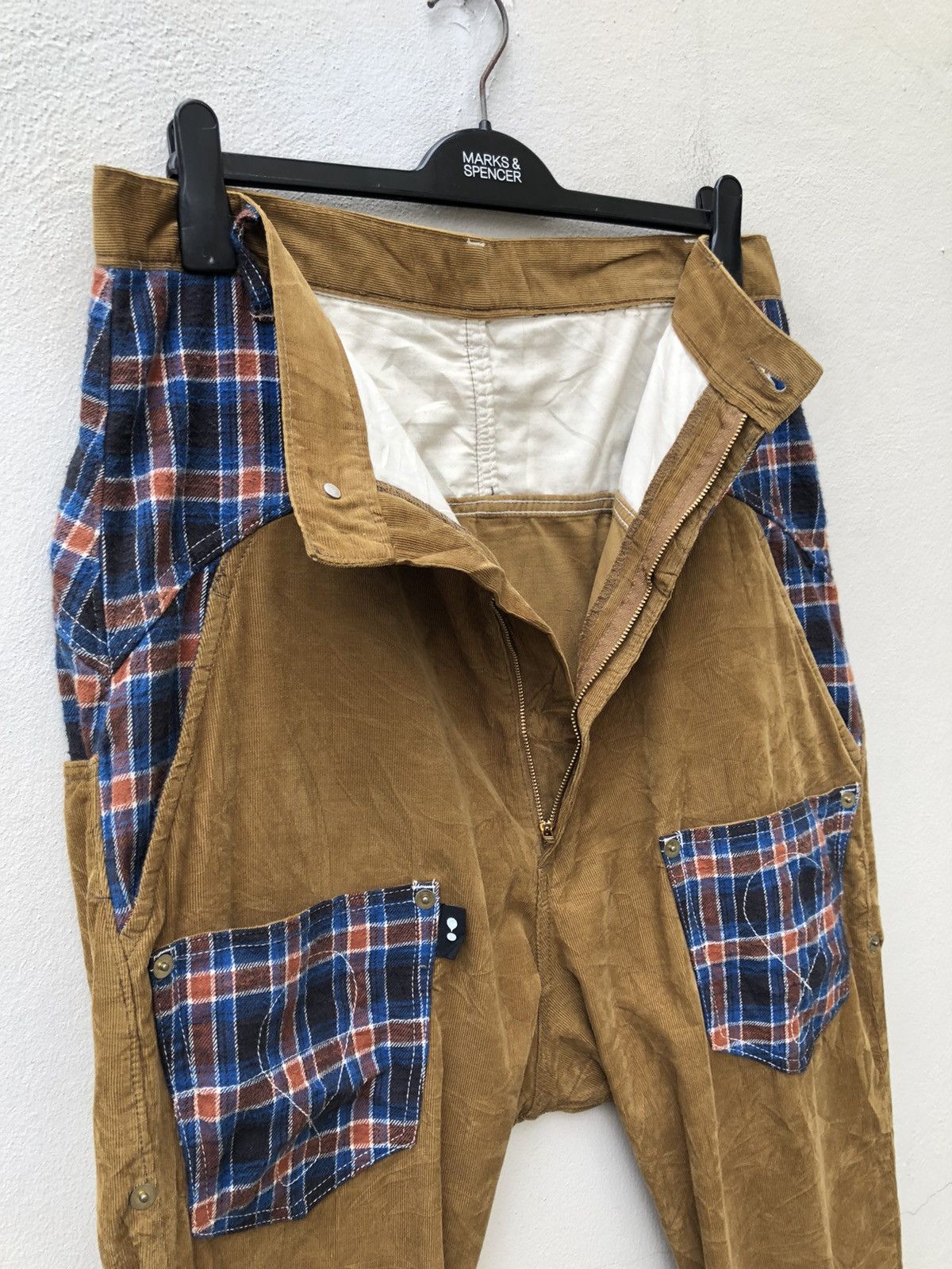 Issey Miyake Mercibeaucoup Size 3 Drop Crotch Corduroy Pant Size US 34 / EU 50 - 3 Thumbnail