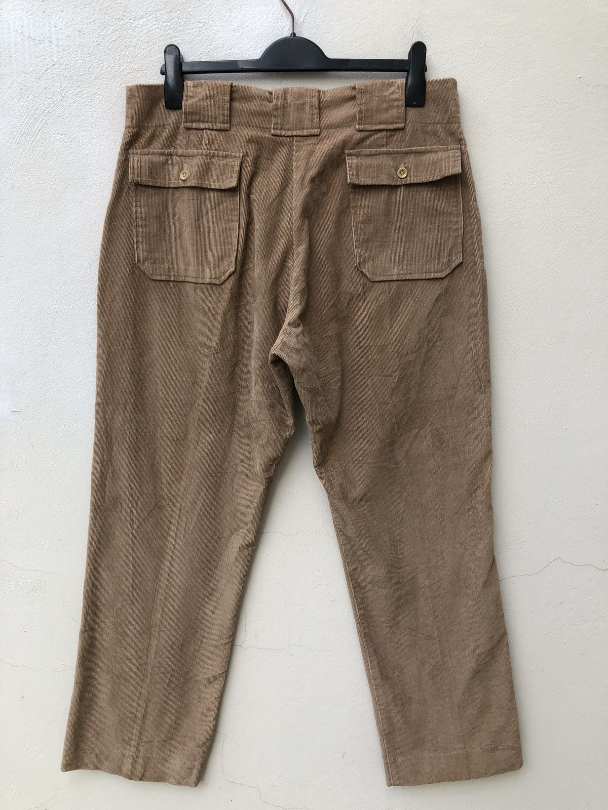 Vintage 70s Robert Kirk Cargo Corduroy Trouser Pant Size US 36 / EU 52 - 7 Thumbnail