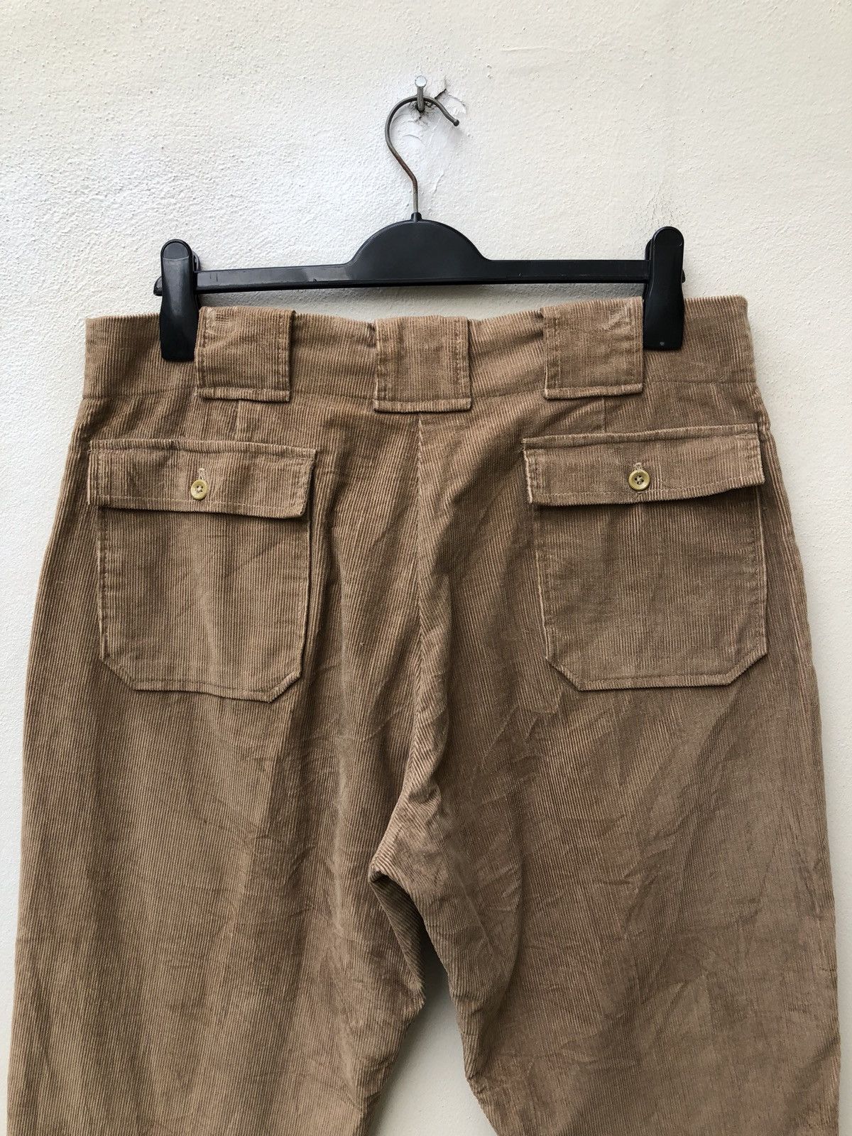 Vintage 70s Robert Kirk Cargo Corduroy Trouser Pant Size US 36 / EU 52 - 8 Thumbnail