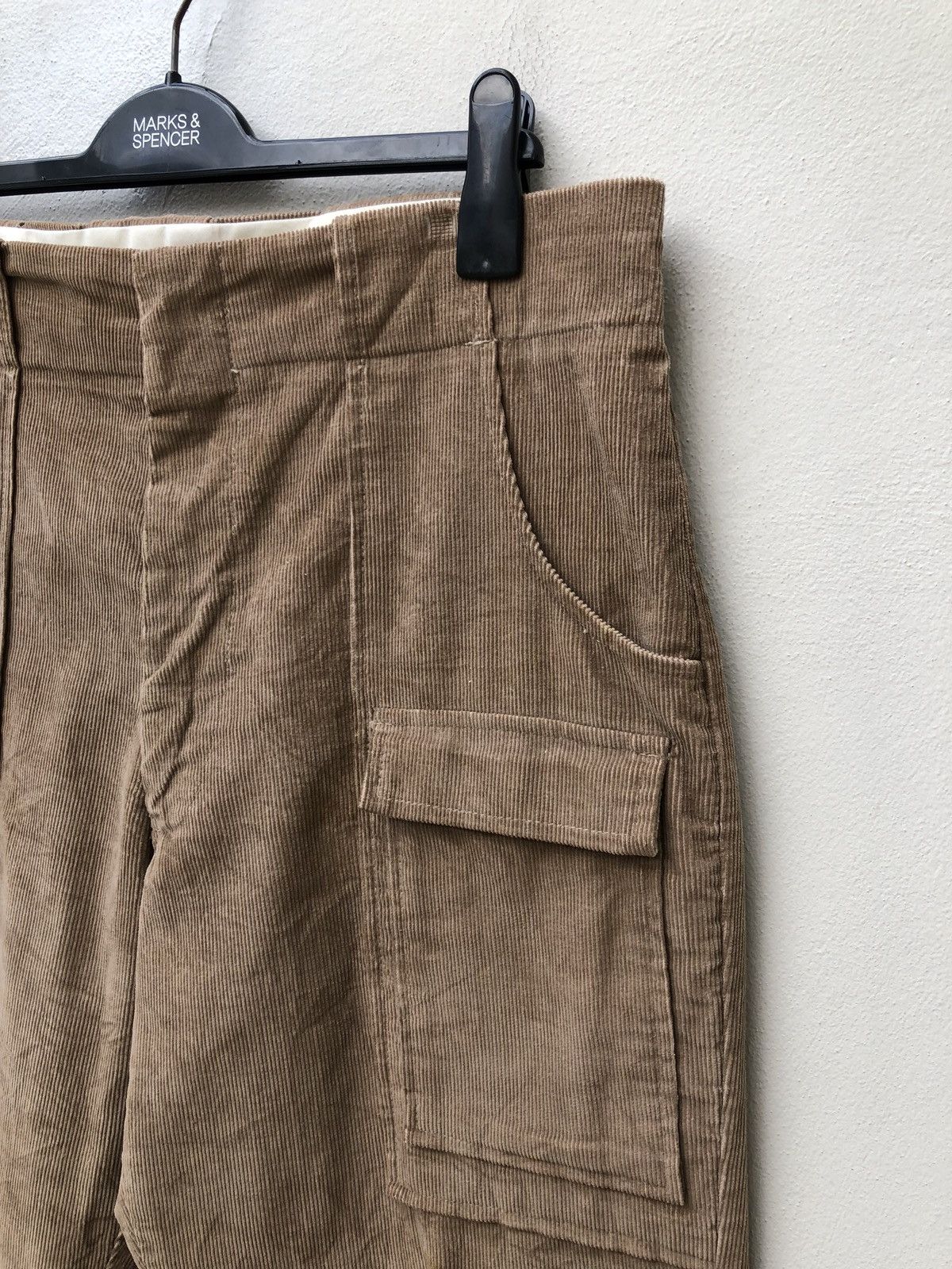 Vintage 70s Robert Kirk Cargo Corduroy Trouser Pant Size US 36 / EU 52 - 3 Thumbnail