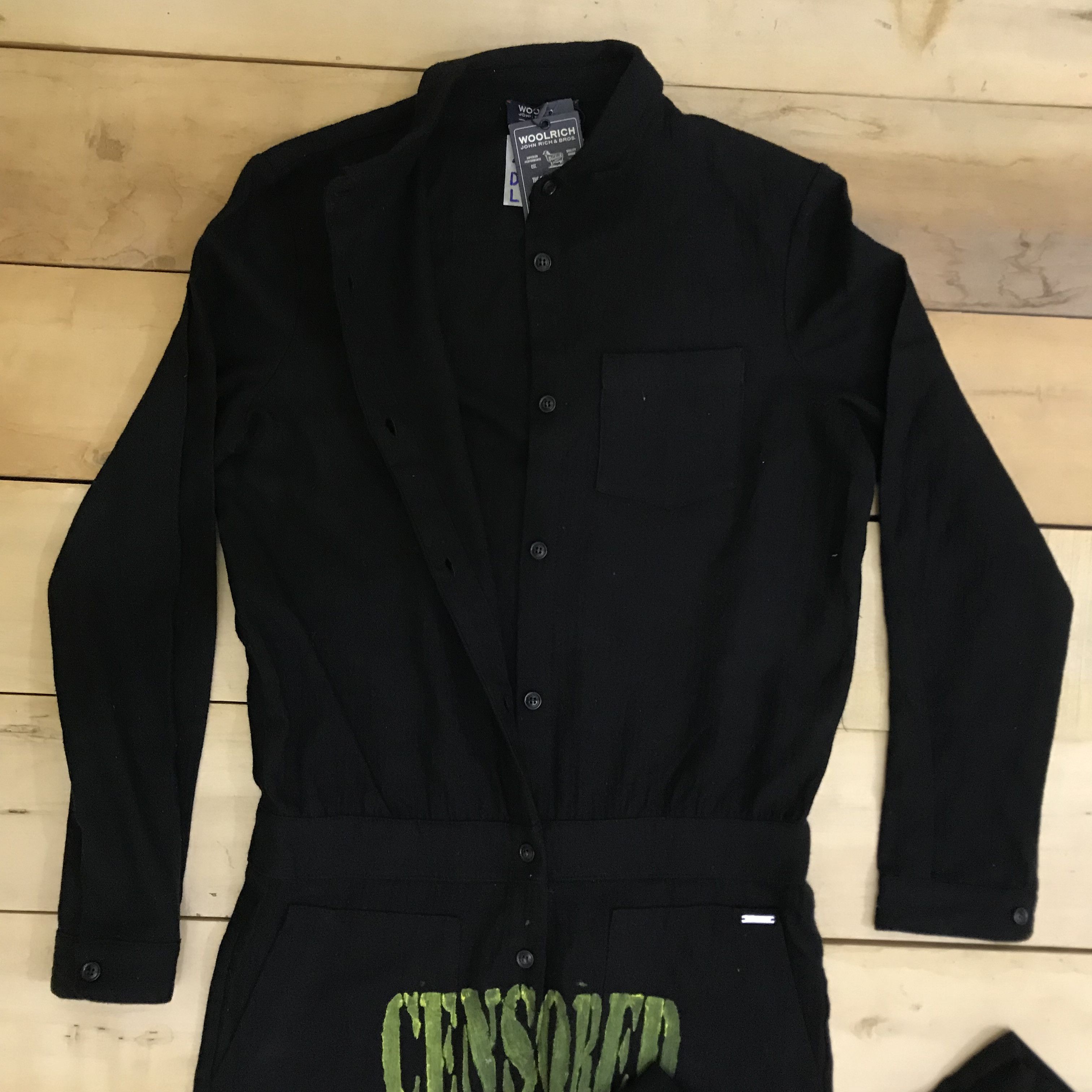 Woolrich Woolen Mills Z333 NWT WOOLRICH JOHN RICH & BROS PAINTED CENSORED OVERALL Size US 30 / EU 46 - 5 Thumbnail