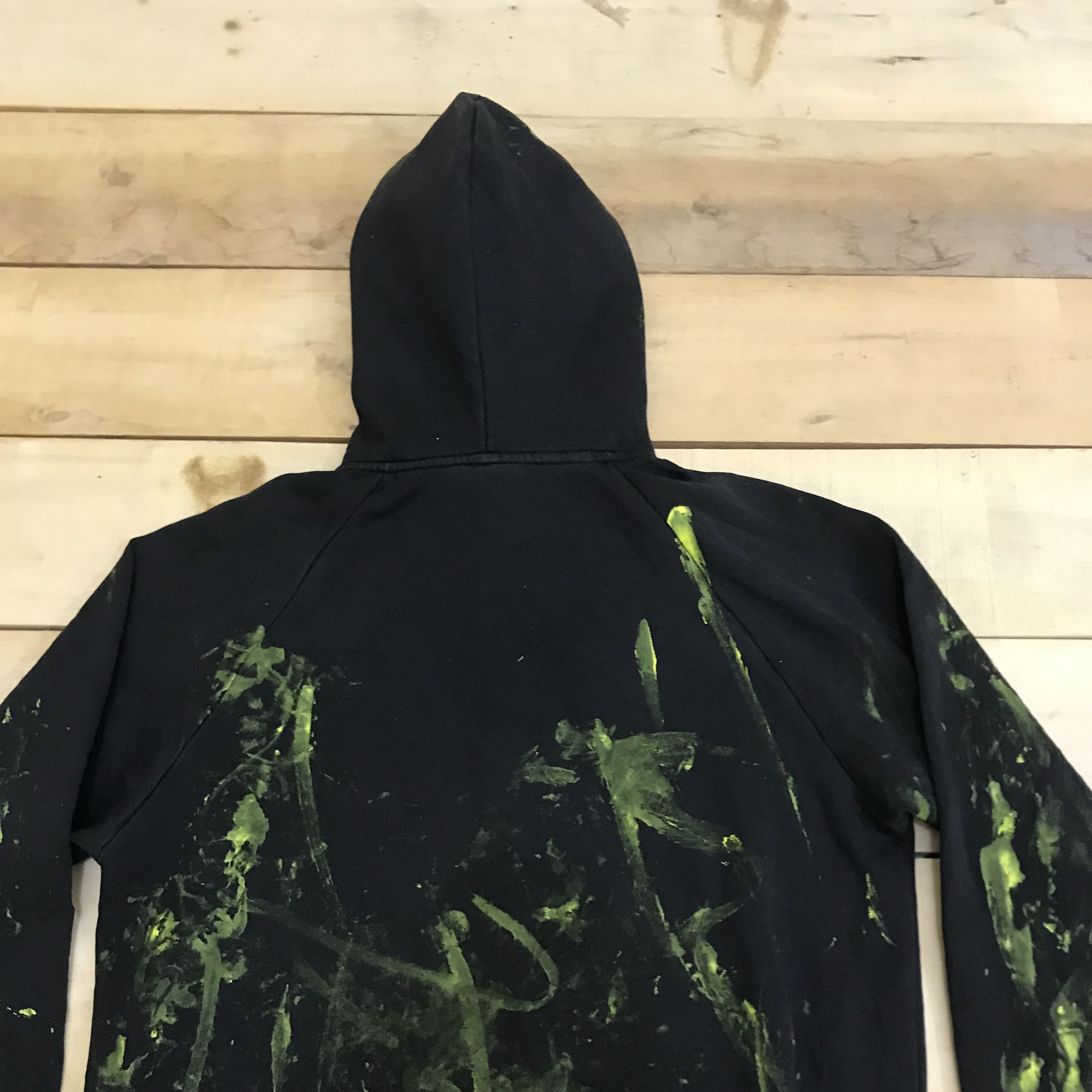 Stussy × Vintage Z340 STUSSY BIG LOGO DESTROYED PAINTED WORKWEAR SWEATSHIRTS Size US L / EU 52-54 / 3 - 5 Thumbnail