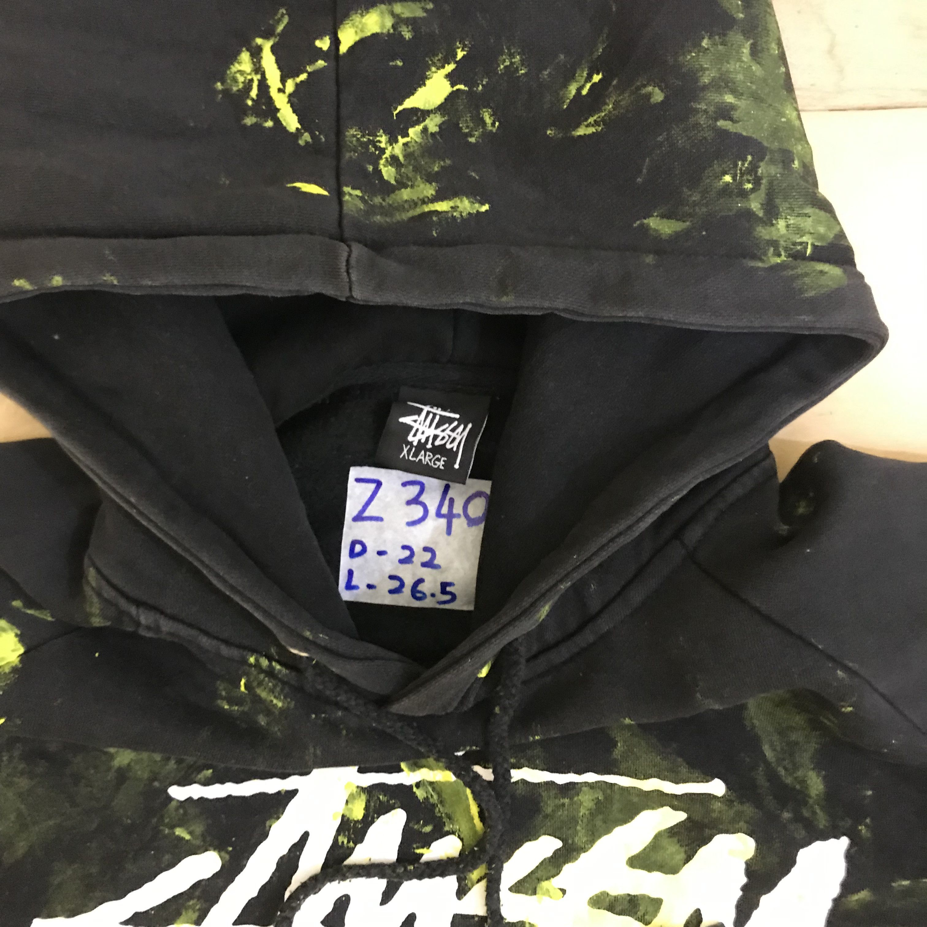 Stussy × Vintage Z340 STUSSY BIG LOGO DESTROYED PAINTED WORKWEAR SWEATSHIRTS Size US L / EU 52-54 / 3 - 3 Thumbnail