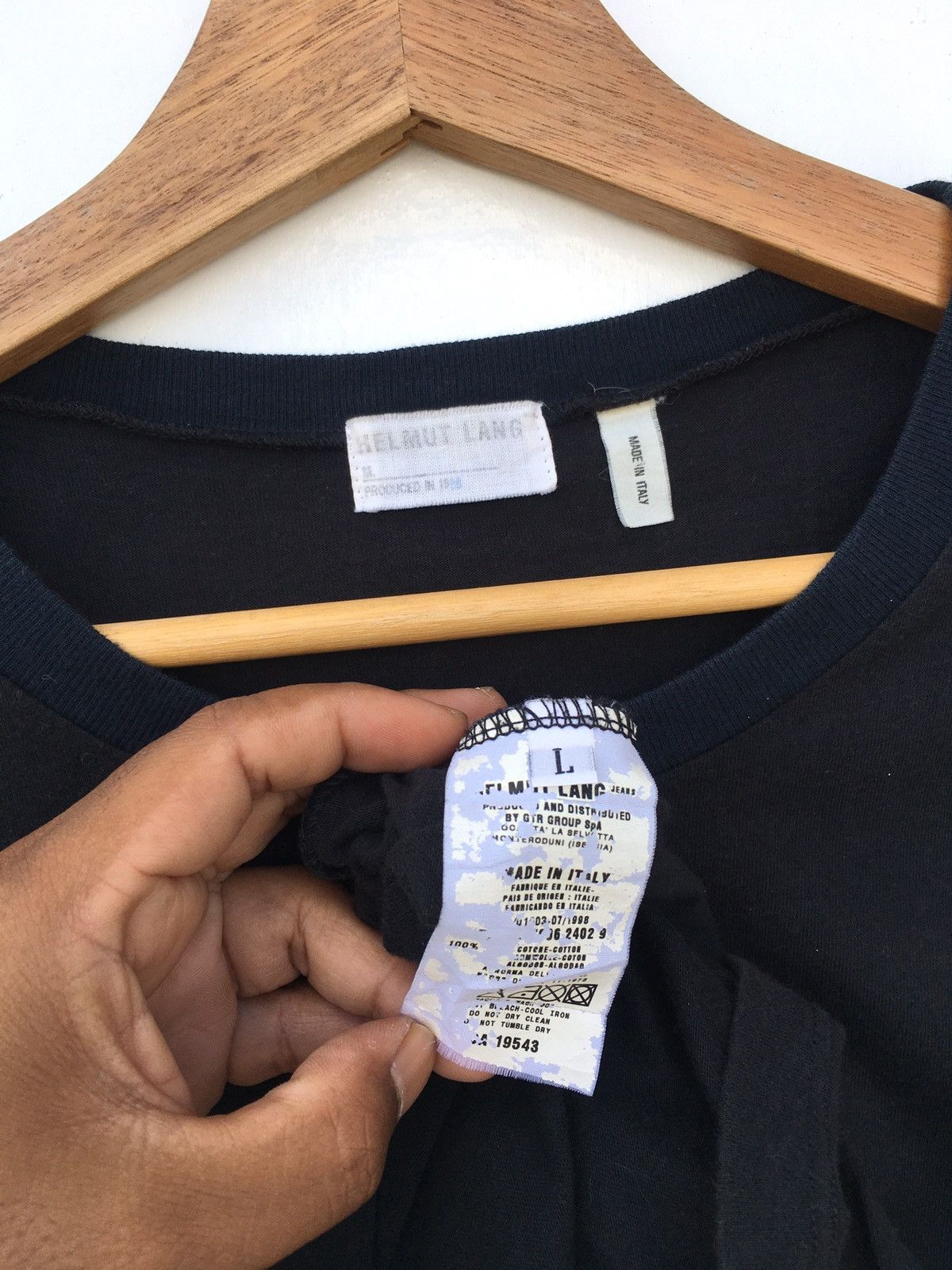 Helmut Lang Vintage SS1998 Helmut Lang Jeans Limited Edition Tshirt Size US M / EU 48-50 / 2 - 19 Thumbnail