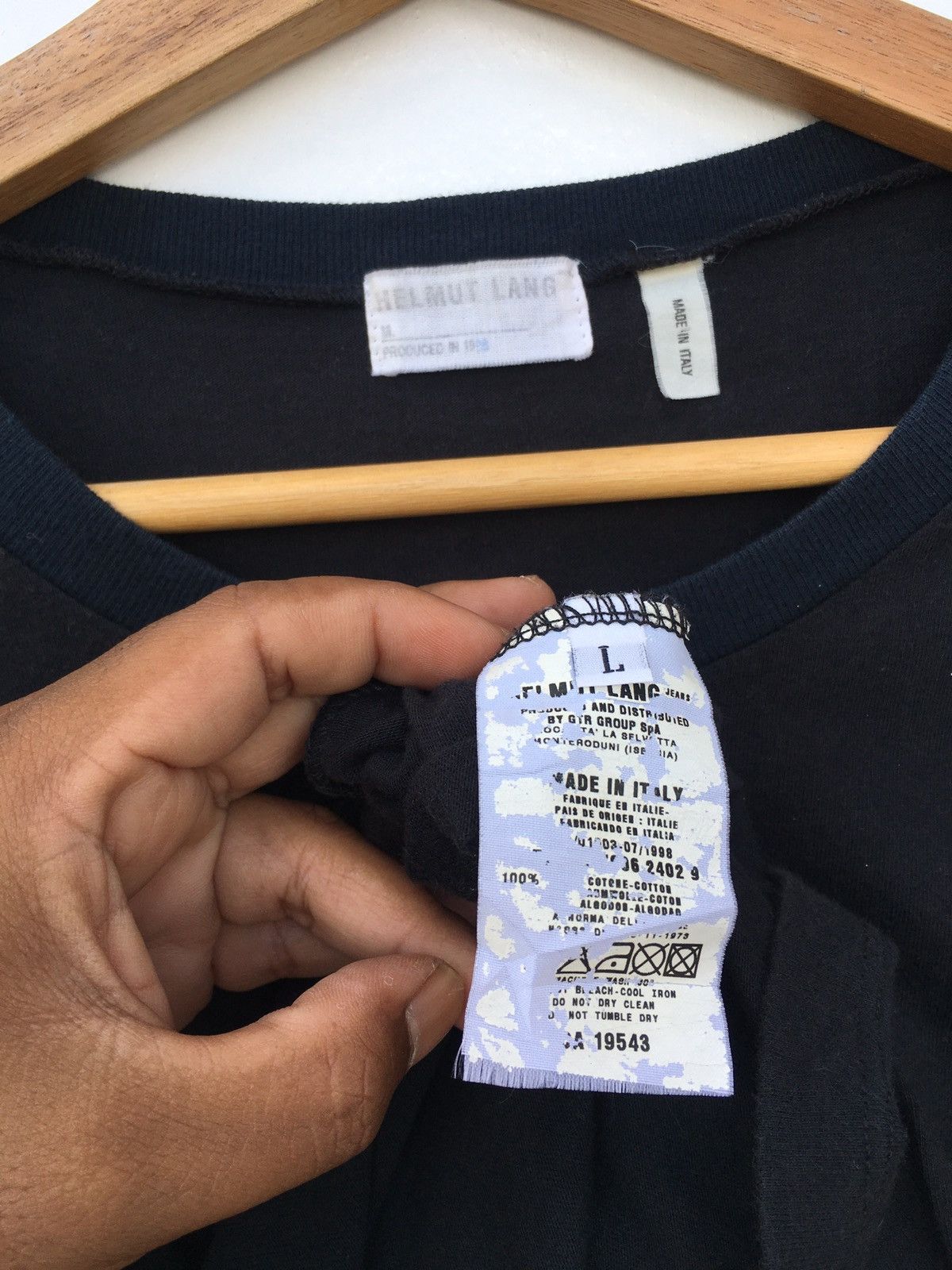 Helmut Lang Vintage SS1998 Helmut Lang Jeans Limited Edition Tshirt Size US M / EU 48-50 / 2 - 20 Thumbnail