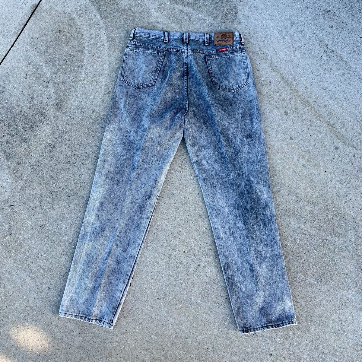 Vintage × Wrangler Vintage 90s Wrangler Grey Stonewash 36 x 32 Size US 36 / EU 52 - 2 Thumbnail