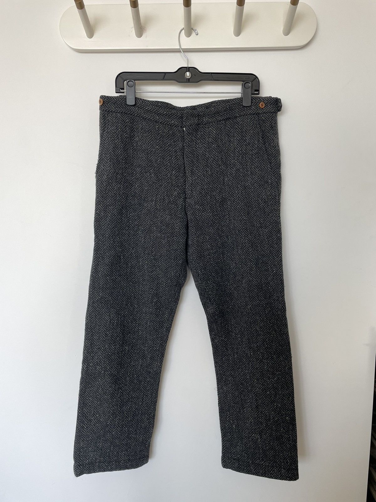 Comme des Garcons Homme Plus Wool twill pants in grey Size US 32 / EU 48 - 1 Thumbnail