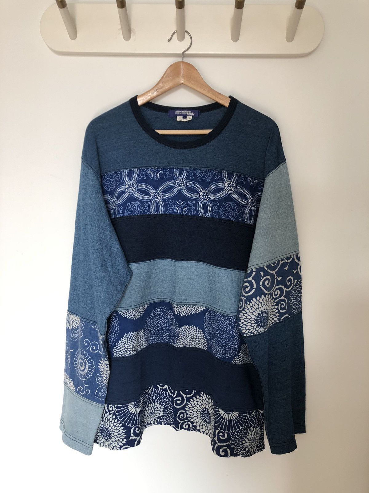 Comme des Garcons × Junya Watanabe Junya watanabe SS15 patchwork stripe Tee Size US L / EU 52-54 / 3 - 1 Thumbnail