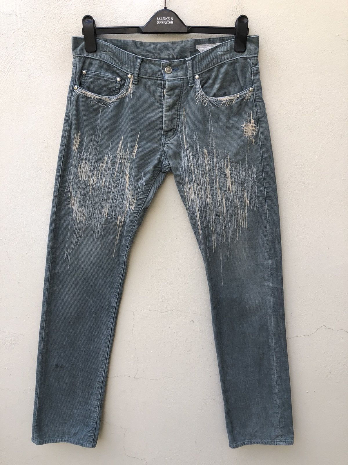 Davit Meursault Japan David Meursault Japan Zig Zag Corduroy Pant Size US 31 - 7 Thumbnail